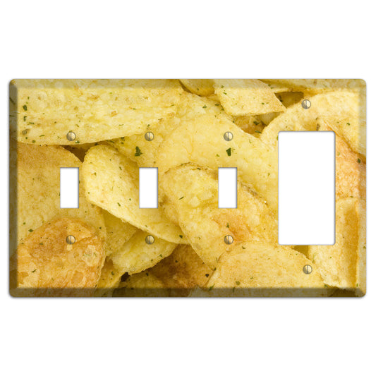 Chips 3 Toggle / Rocker Wallplate