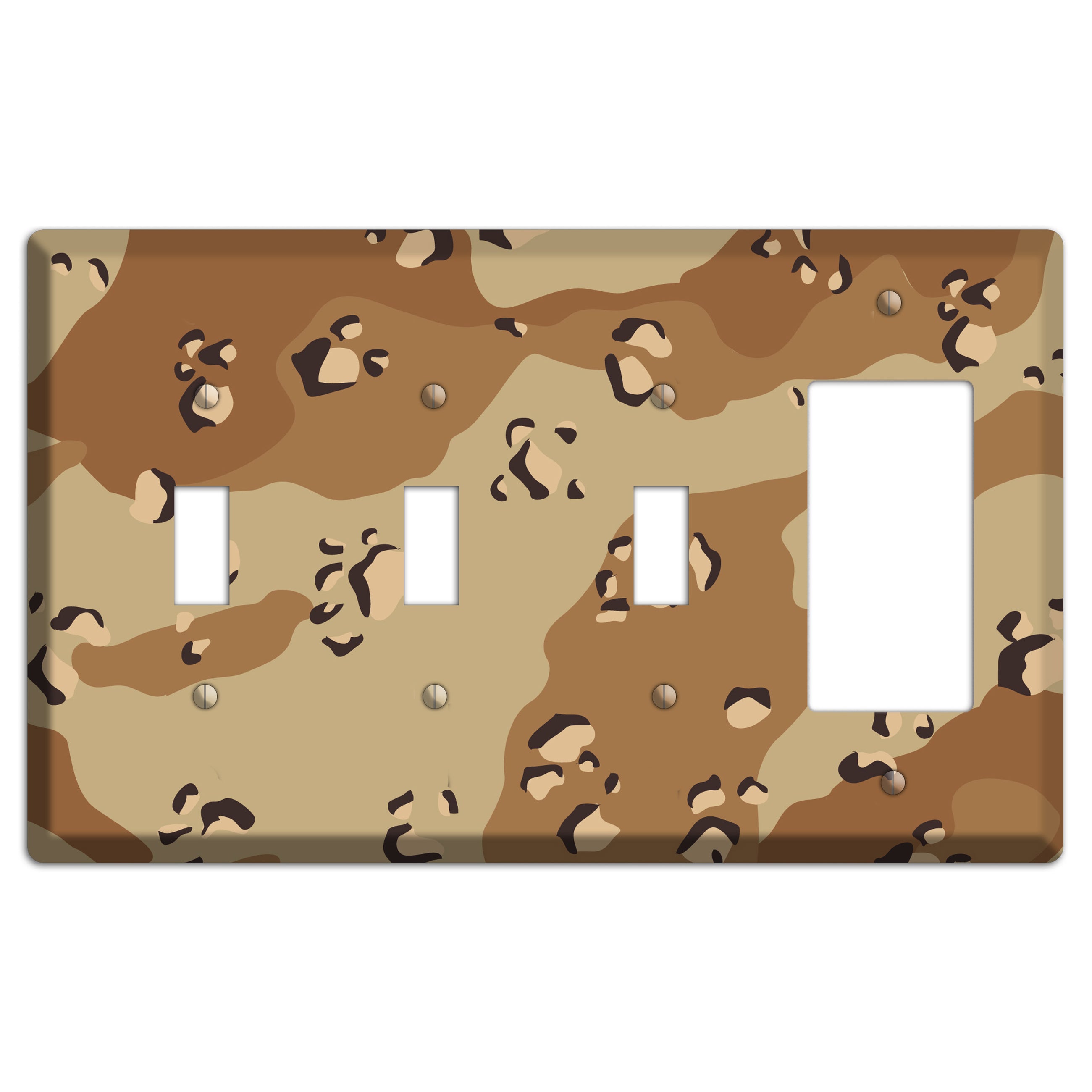 Desert Camo 3 Toggle / Rocker Wallplate