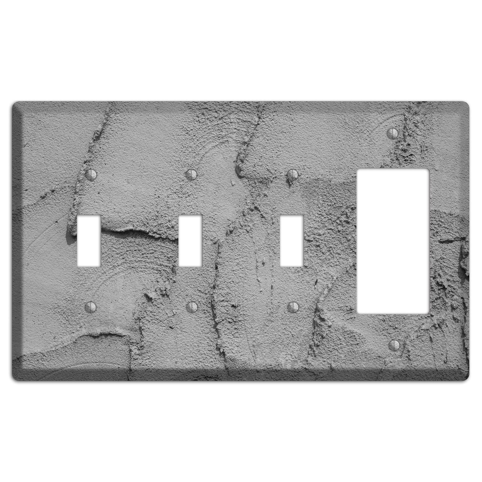 Plaster 7 3 Toggle / Rocker Wallplate