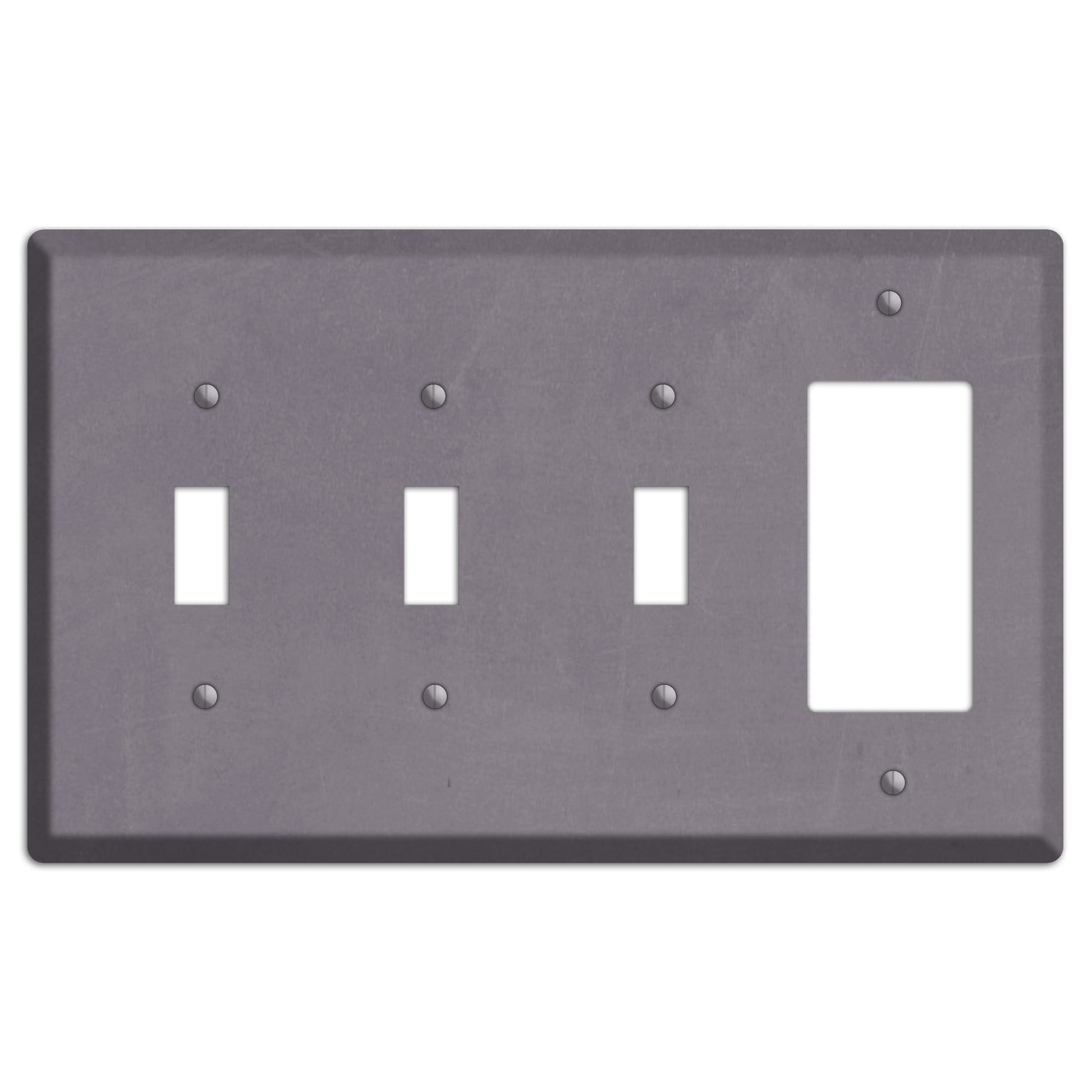 Chalk Purple 3 Toggle / Rocker Wallplate