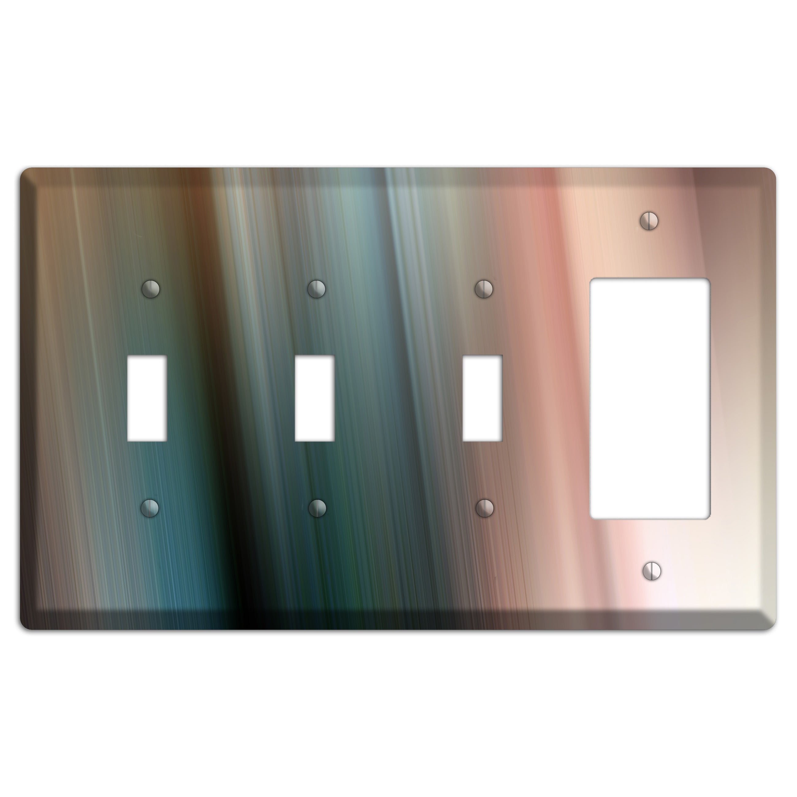 Brown and Blue Ray of Light 3 Toggle / Rocker Wallplate