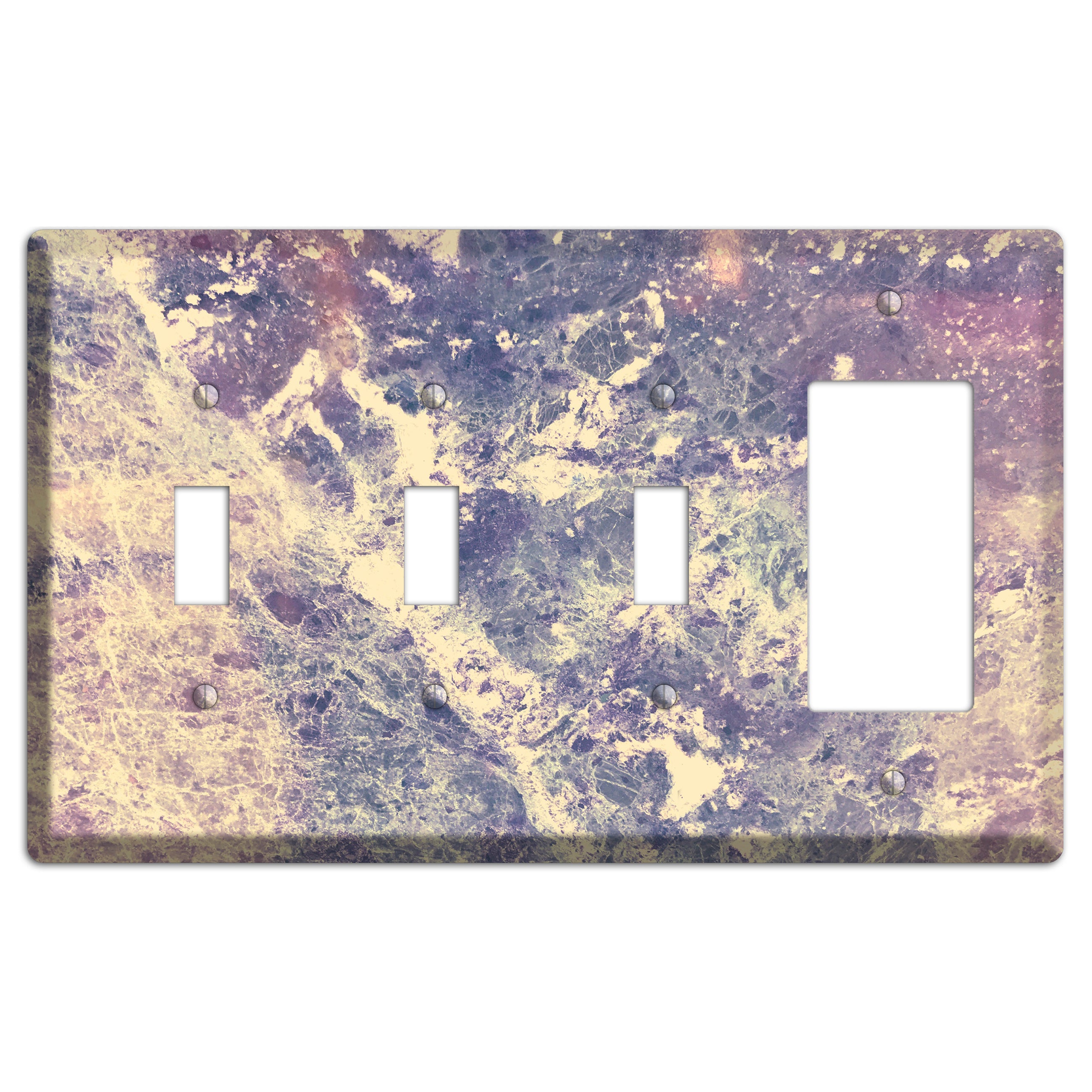 Manatee Marble 3 Toggle / Rocker Wallplate
