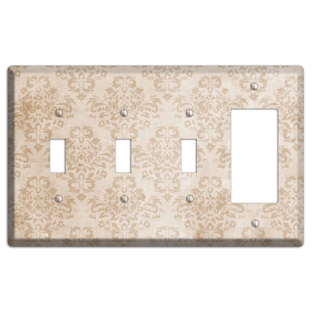 Bizarre Neutral Texture 3 Toggle / Rocker Wallplate