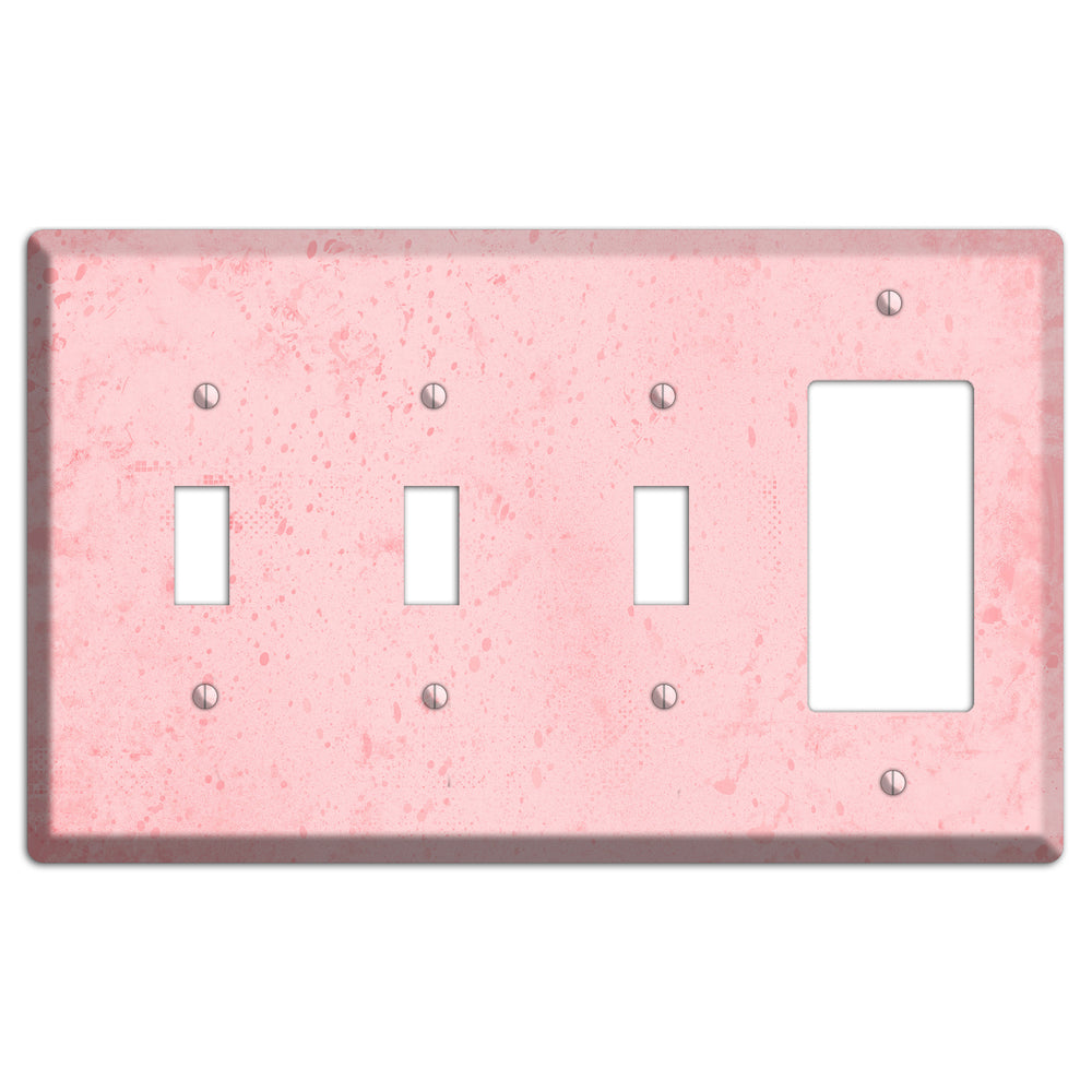 ShockingPpink Soft Coral 3 Toggle / Rocker Wallplate