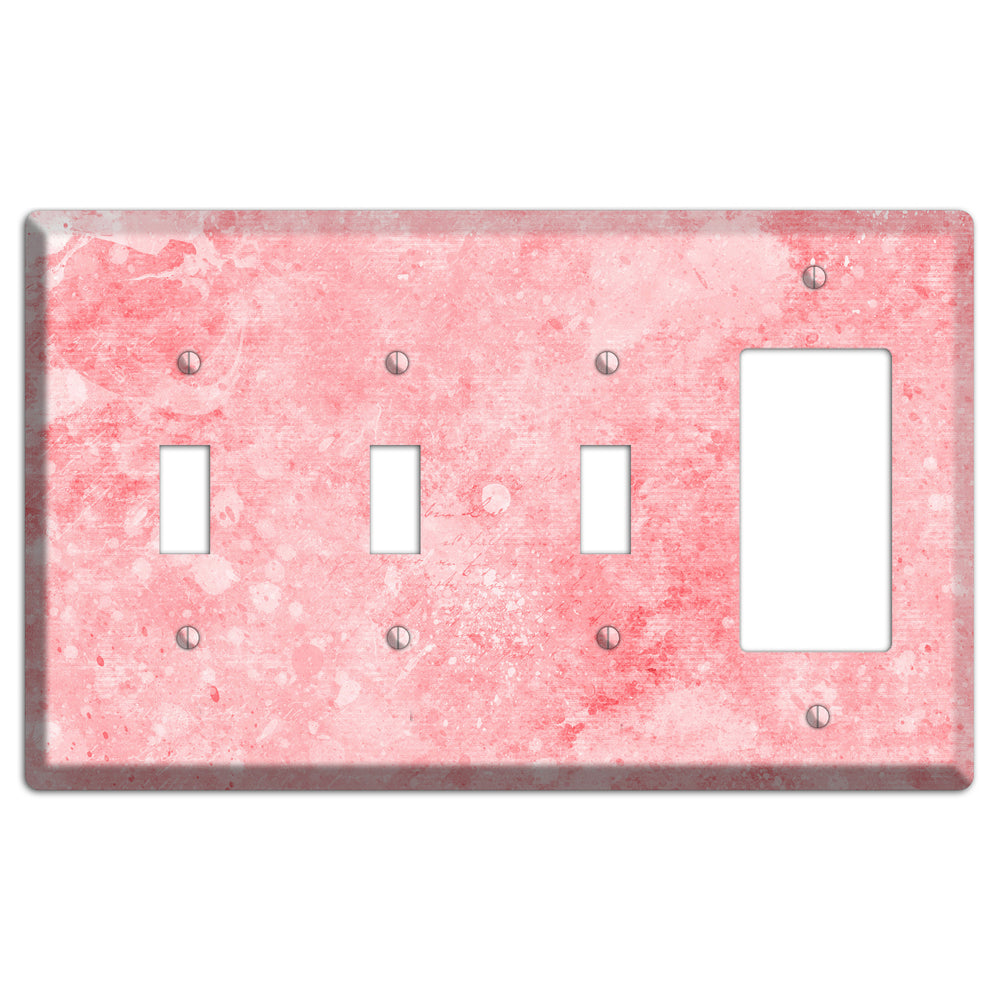 Rose Fog Soft Coral 3 Toggle / Rocker Wallplate