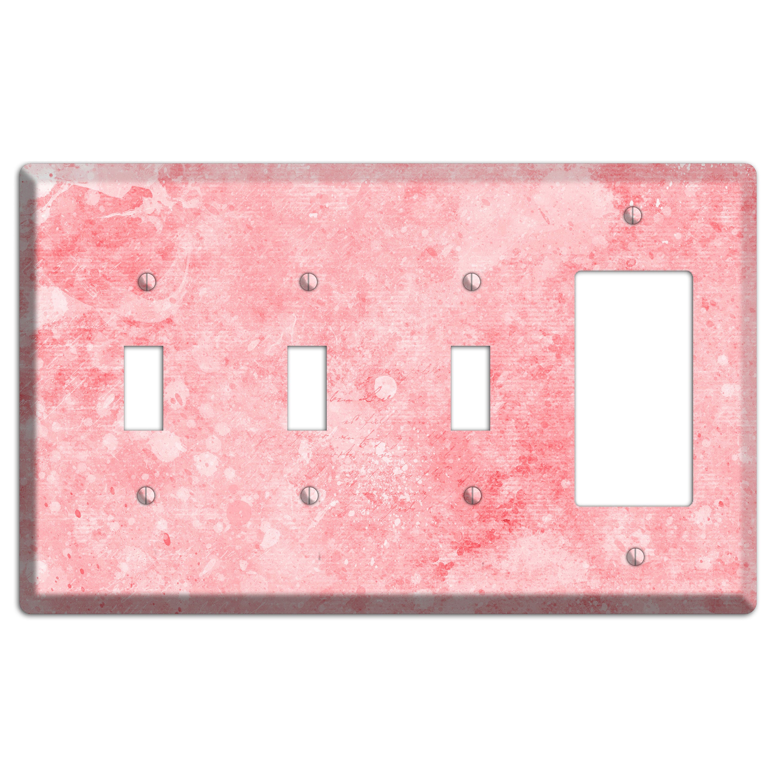 Rose Fog Soft Coral 3 Toggle / Rocker Wallplate