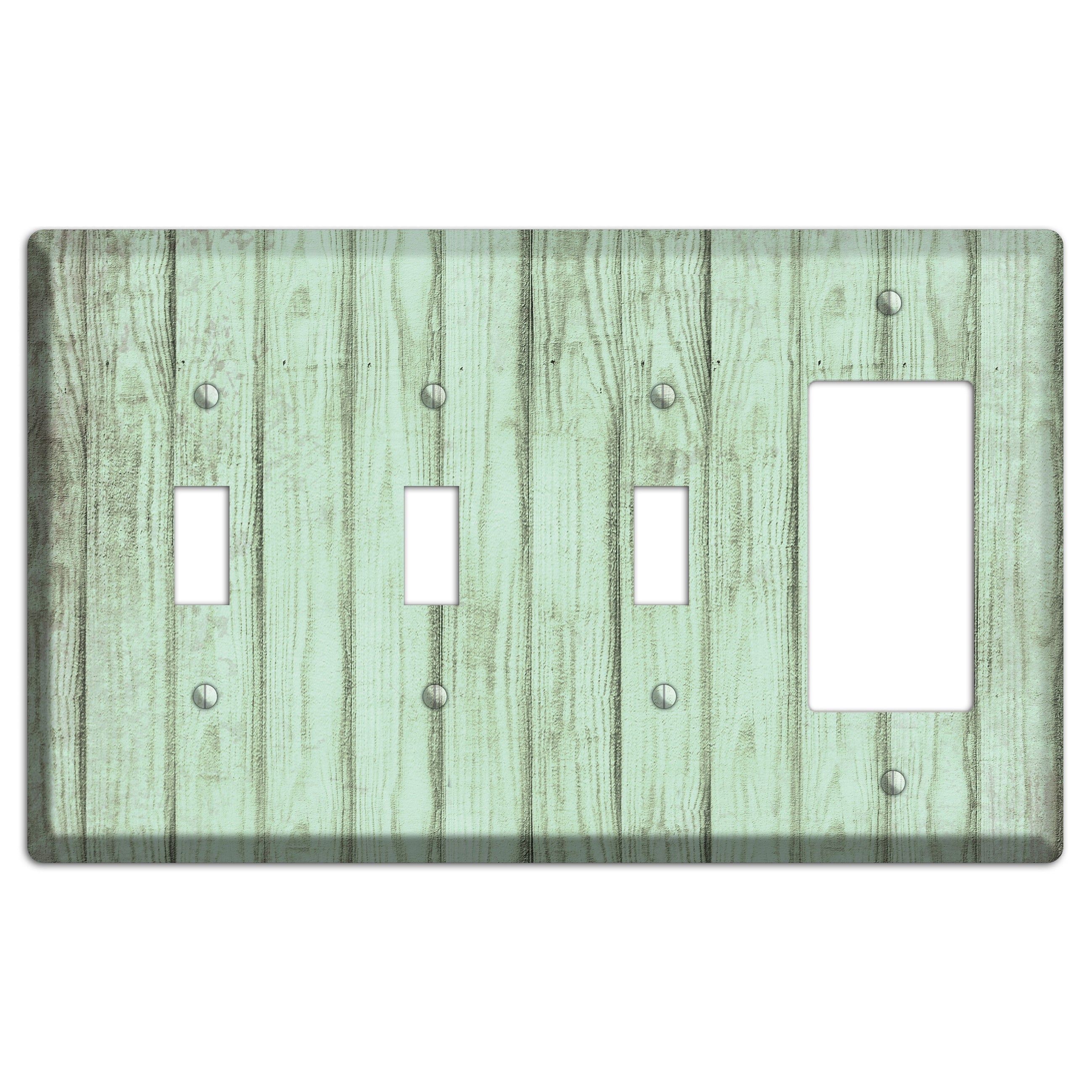 Norway Weathered Wood 3 Toggle / Rocker Wallplate
