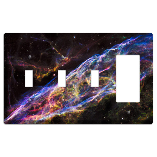 Veil Nebula 3 Toggle / Rocker Wallplate