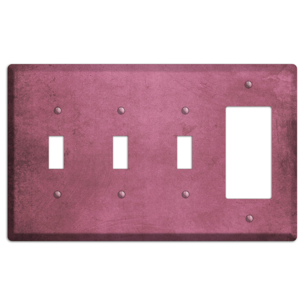 Coral Tree Vintage Grunge 3 Toggle / Rocker Wallplate