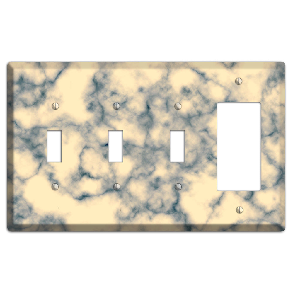 Mantle Marble 3 Toggle / Rocker Wallplate