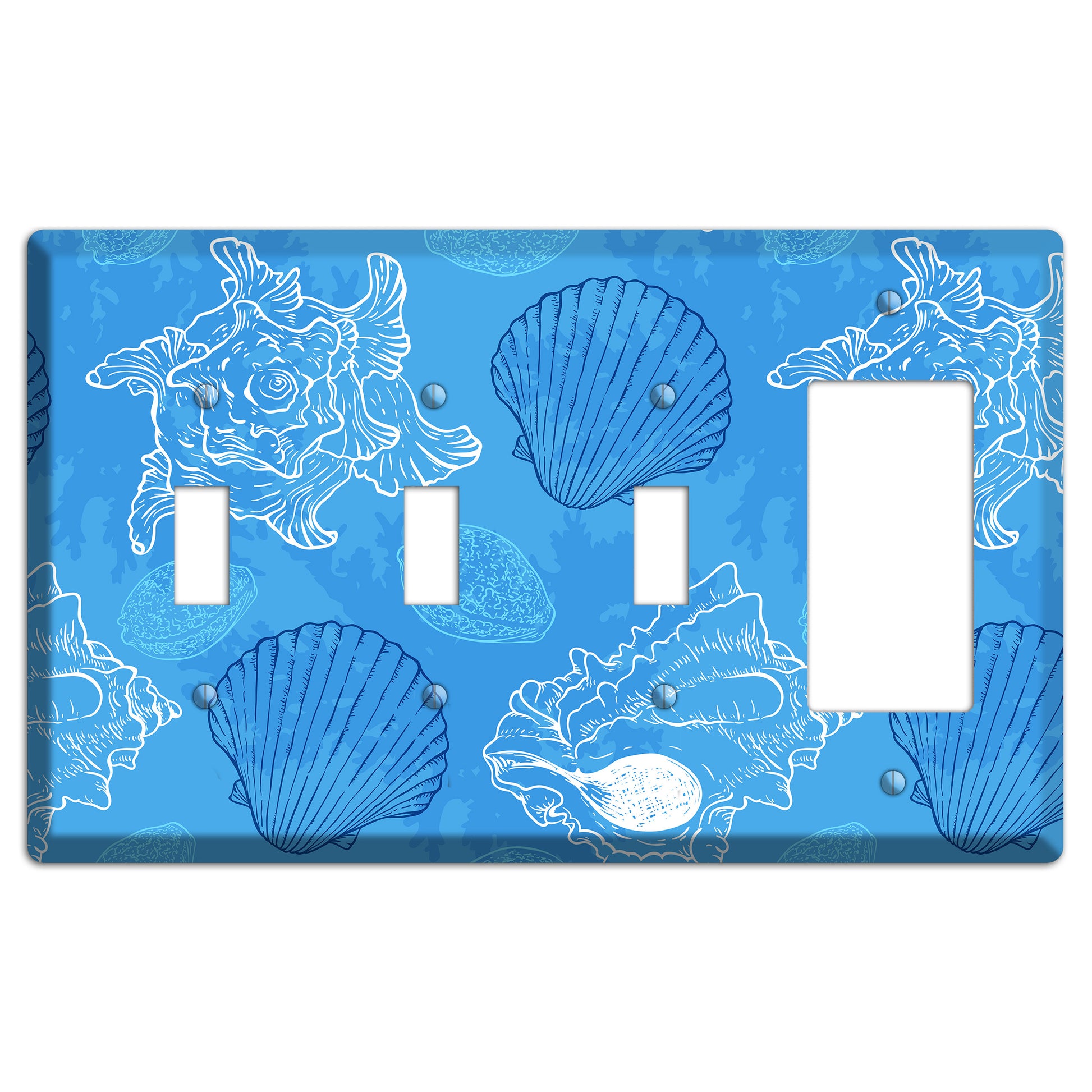 Shells 3 3 Toggle / Rocker Wallplate