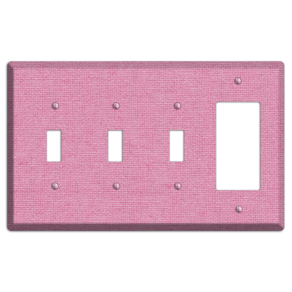Gamboge Pink Texture 3 Toggle / Rocker Wallplate