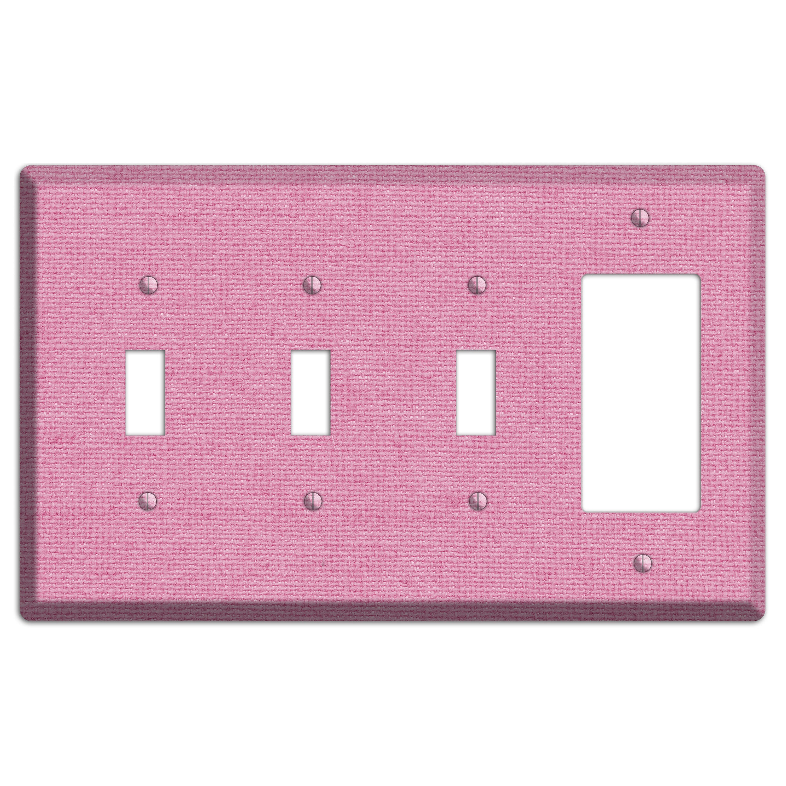 Gamboge Pink Texture 3 Toggle / Rocker Wallplate