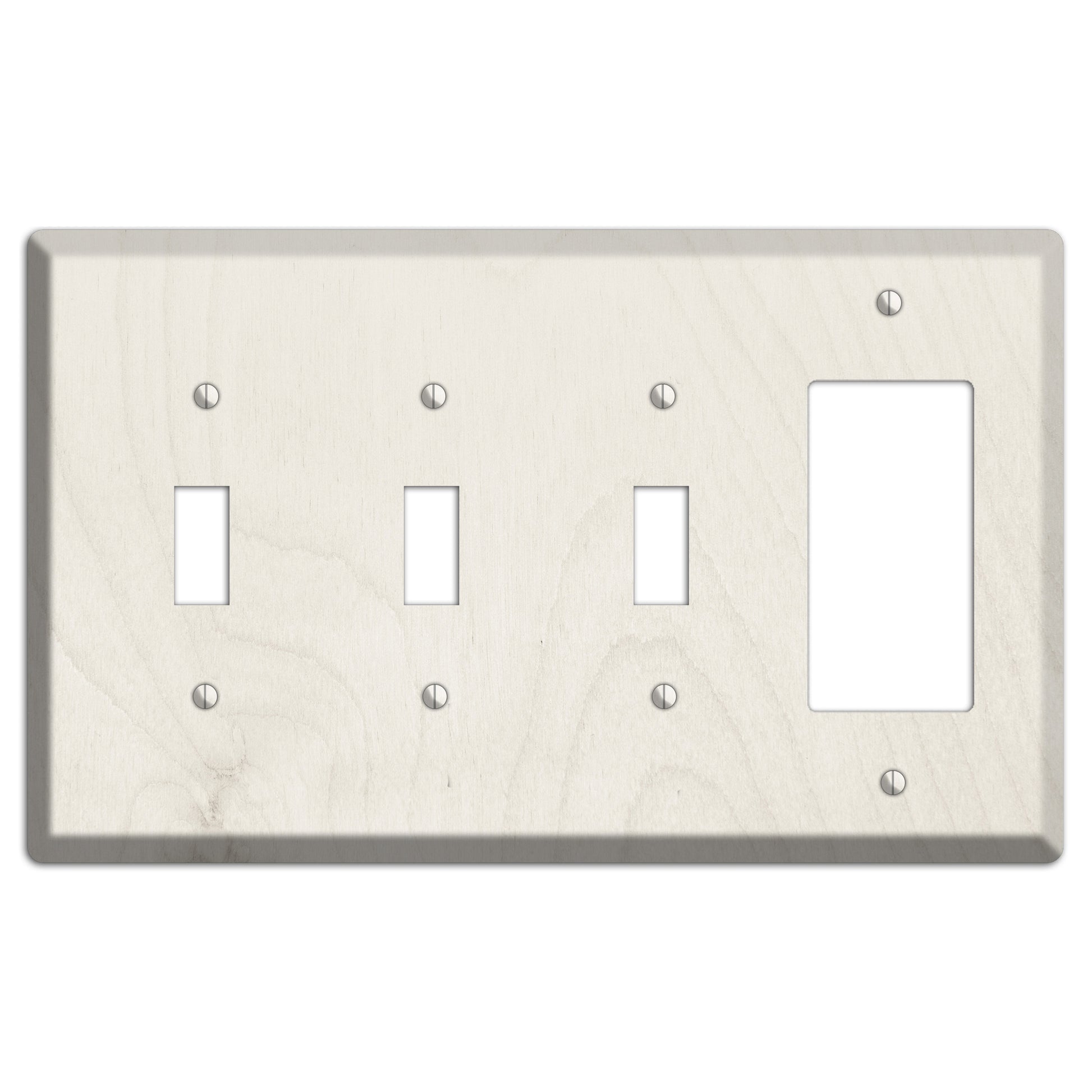 Dawn pink Antique 3 Toggle / Rocker Wallplate