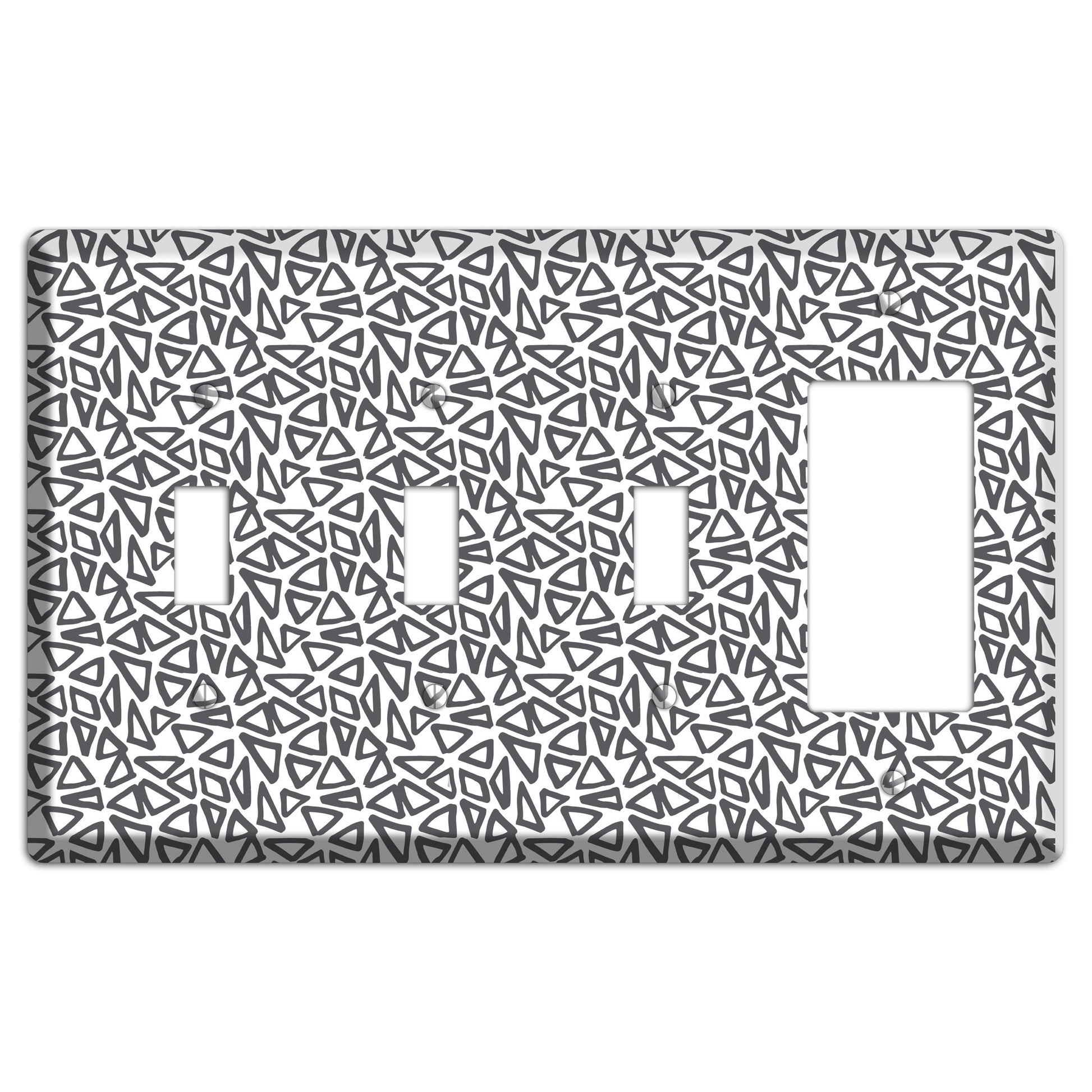 Abstract 3 3 Toggle / Rocker Wallplate