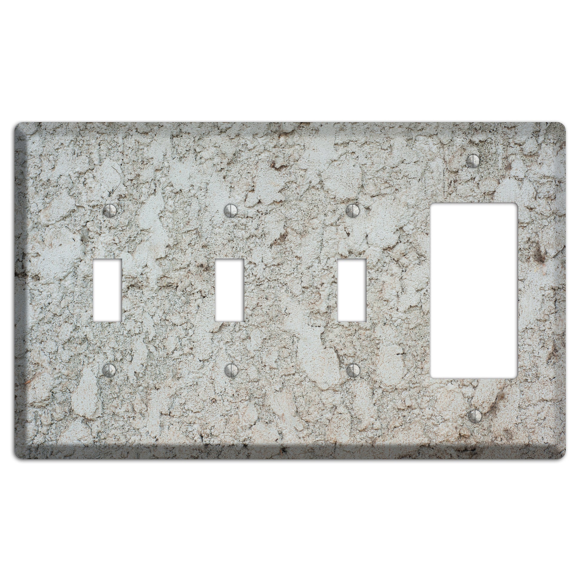 Plaster 6 3 Toggle / Rocker Wallplate