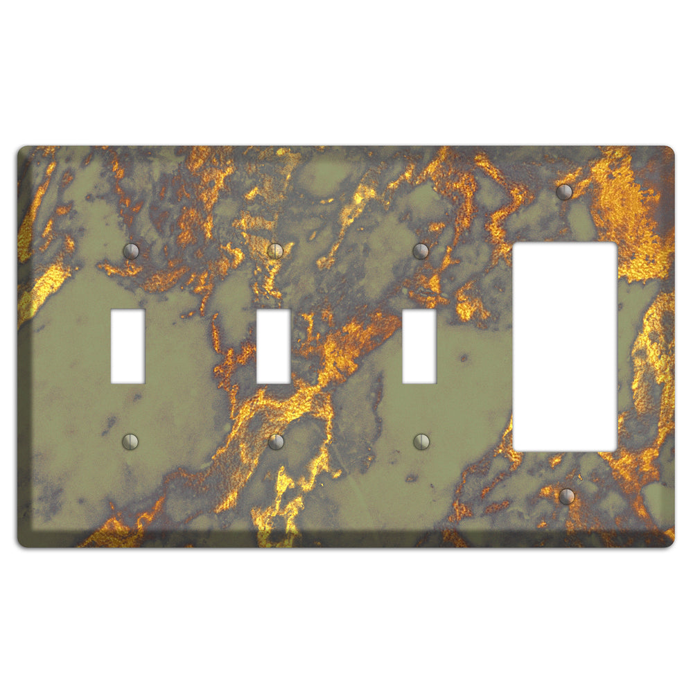 Gurkha Marble 3 Toggle / Rocker Wallplate