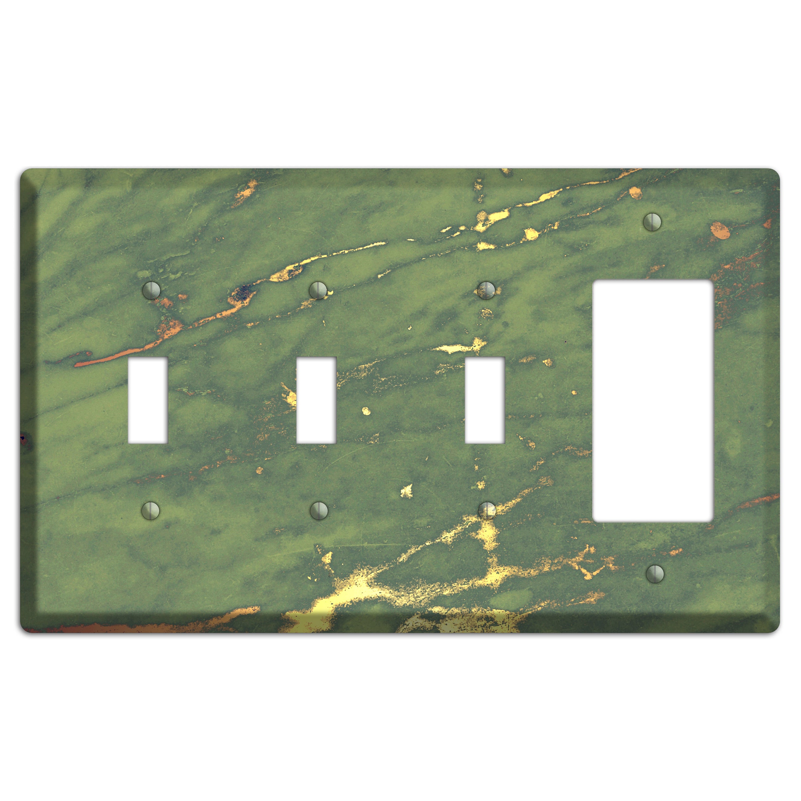 Limed Ash Marble 3 Toggle / Rocker Wallplate