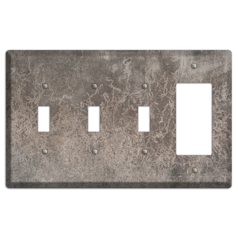 Old Concrete 1 3 Toggle / Rocker Wallplate