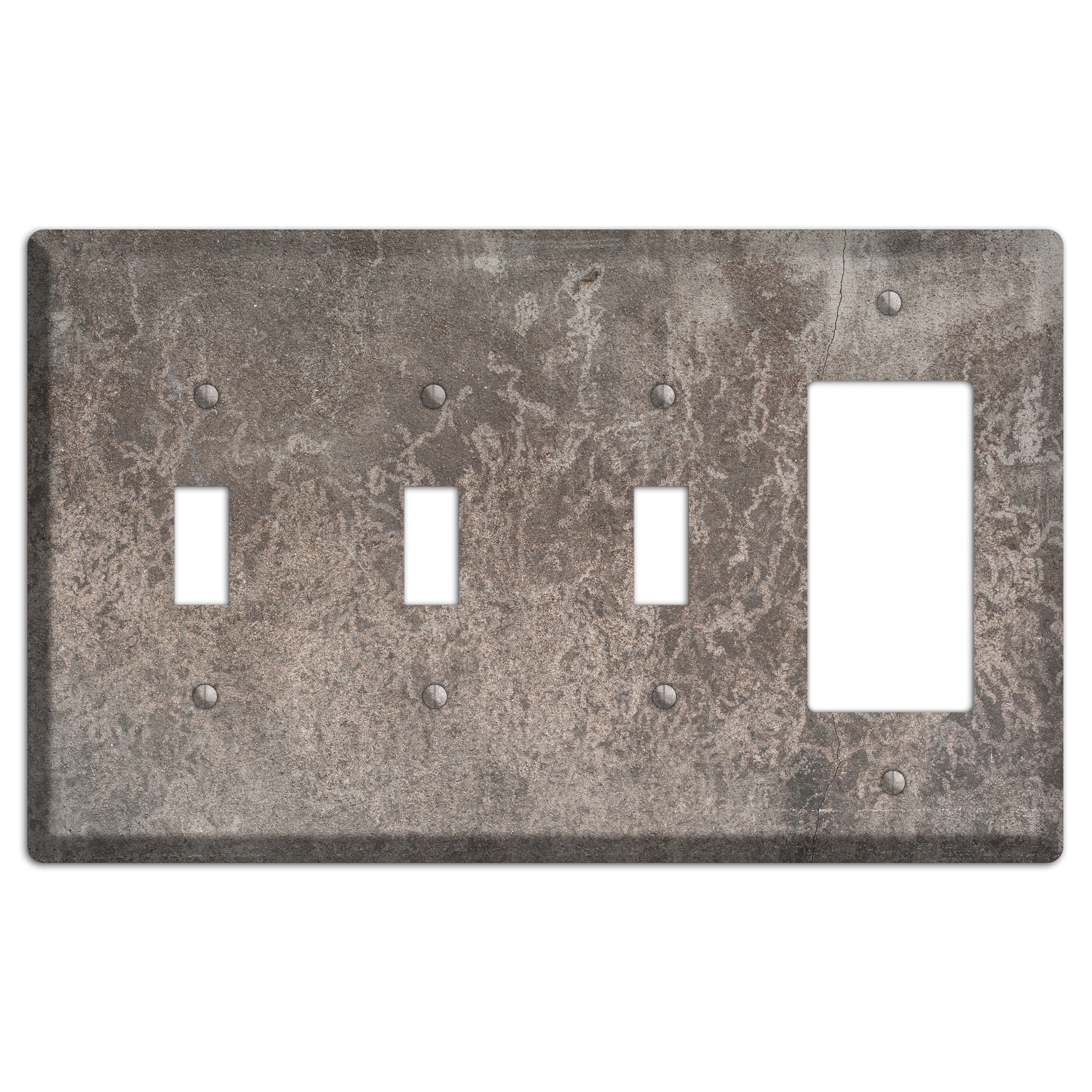 Old Concrete 1 3 Toggle / Rocker Wallplate