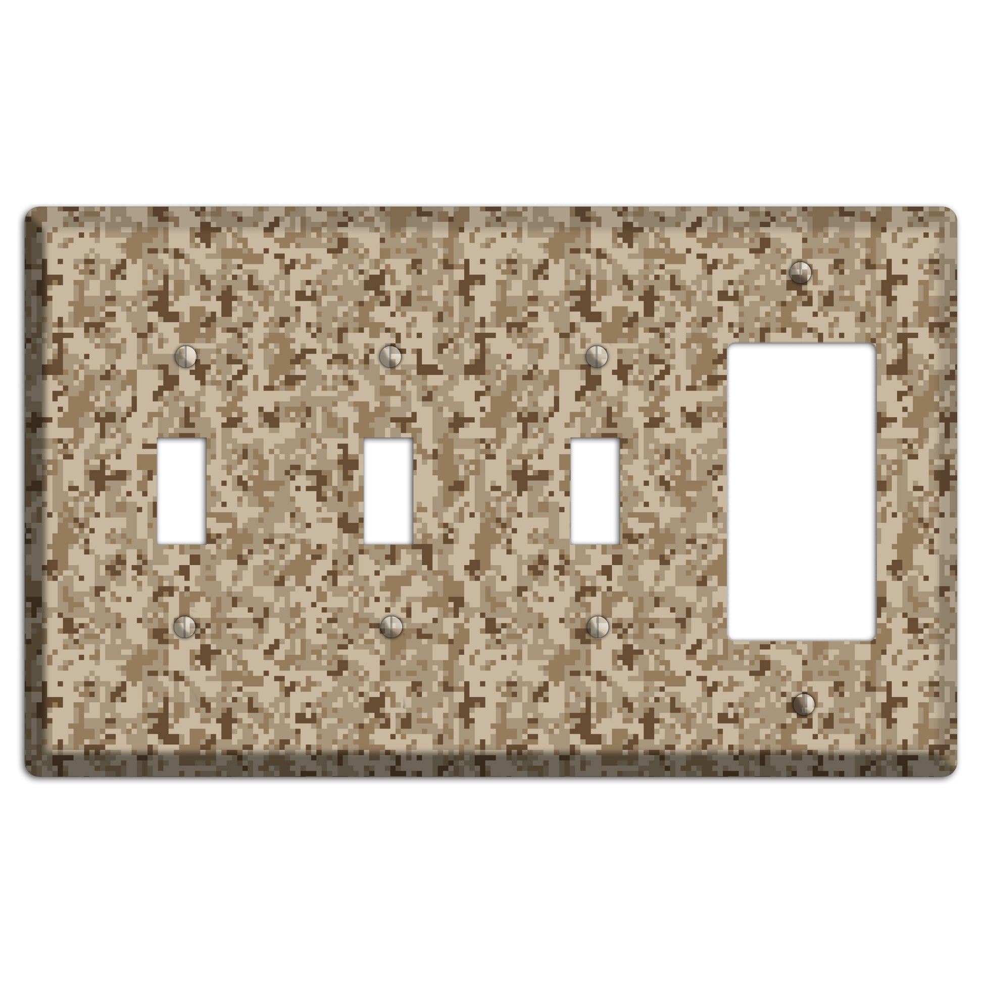 Desert Camo 3 Toggle / Rocker Wallplate