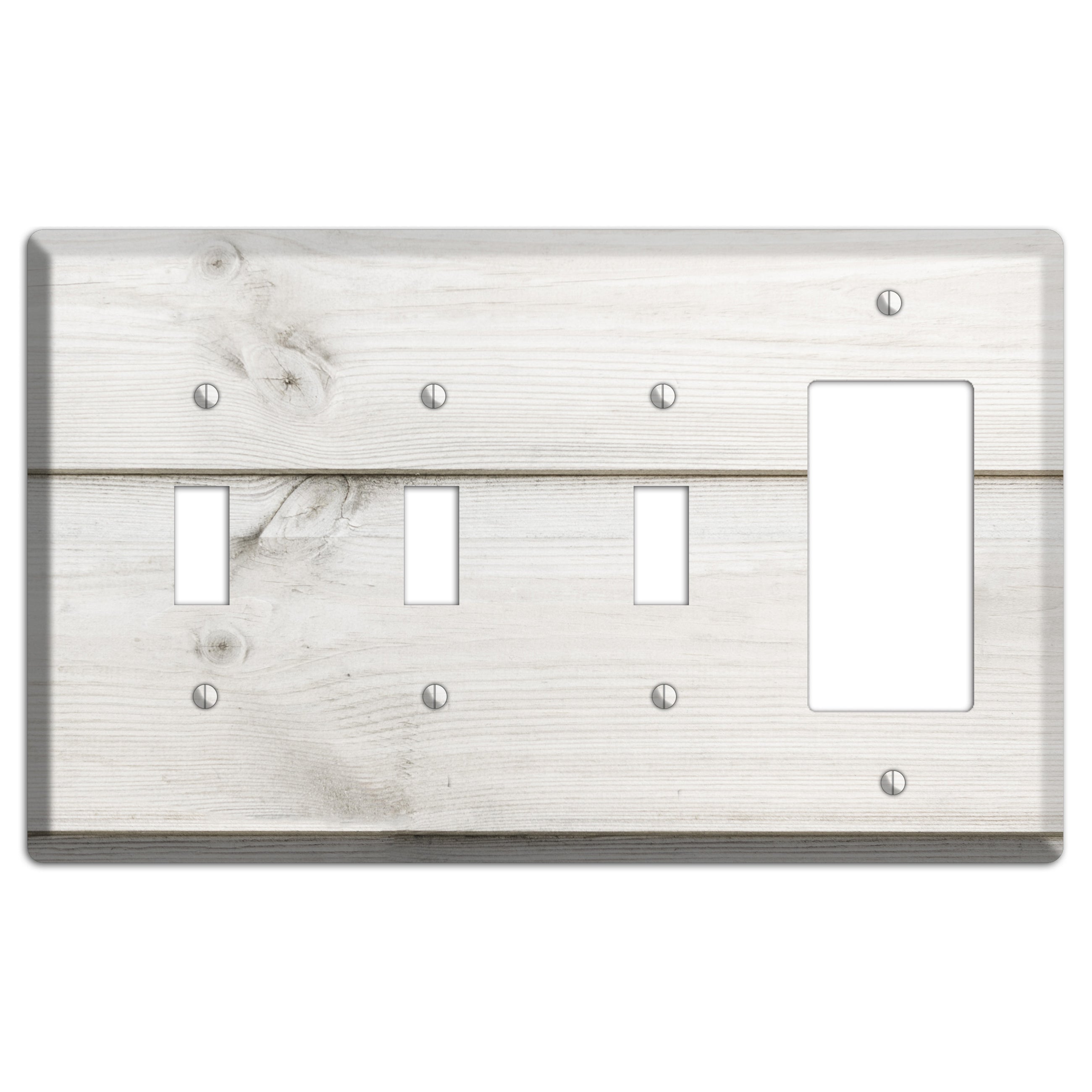 Timberwolf Antique 3 Toggle / Rocker Wallplate