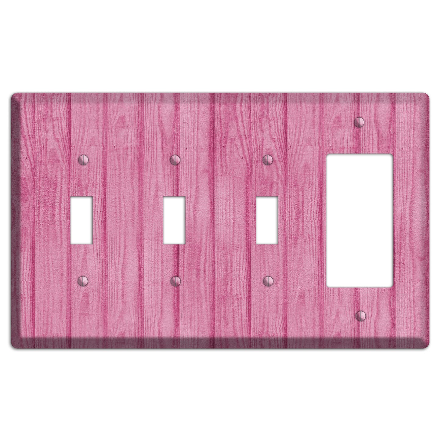 Can Can Pink Texture 3 Toggle / Rocker Wallplate