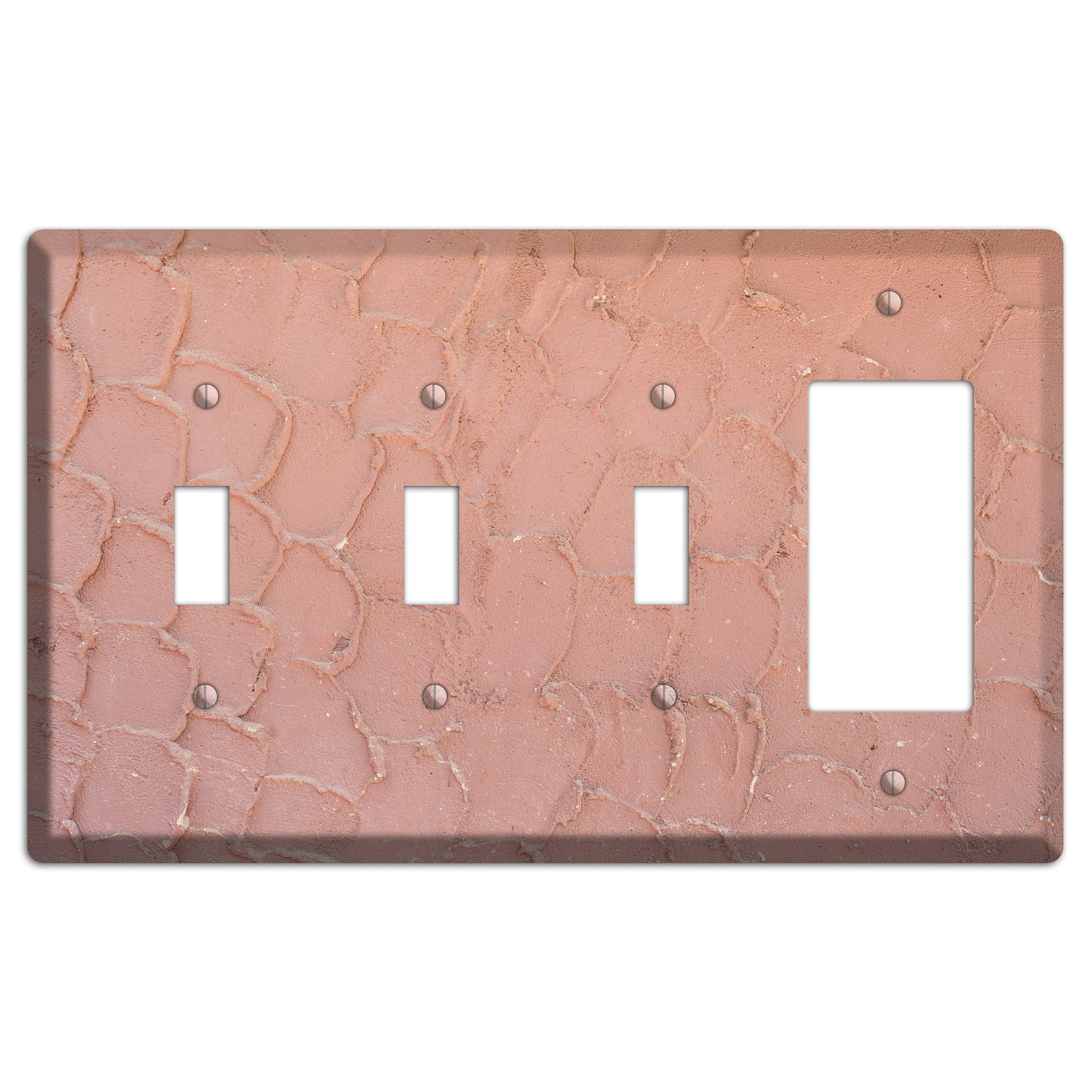 Plaster 4 3 Toggle / Rocker Wallplate