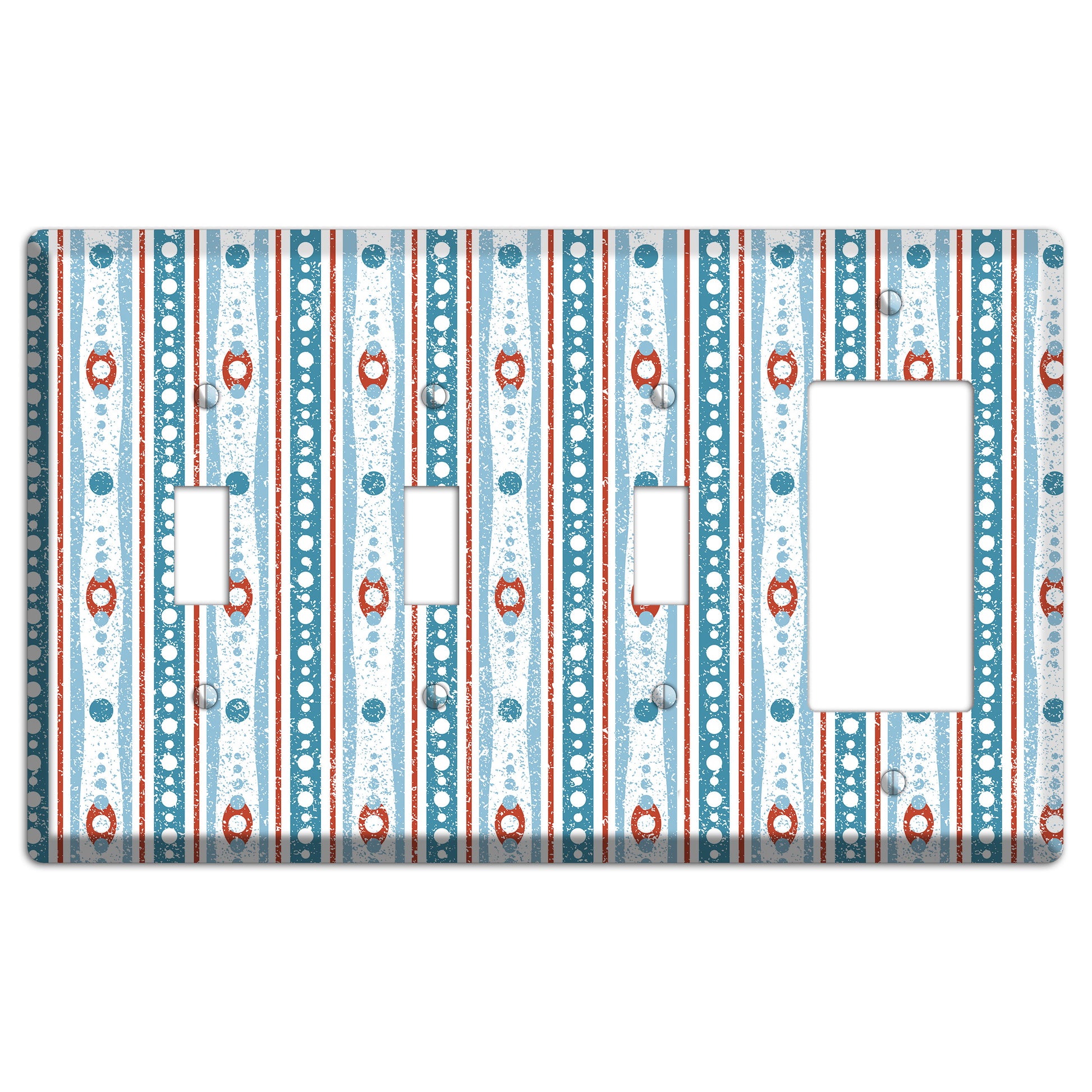 Winter Cranberry 3 Toggle / Rocker Wallplate