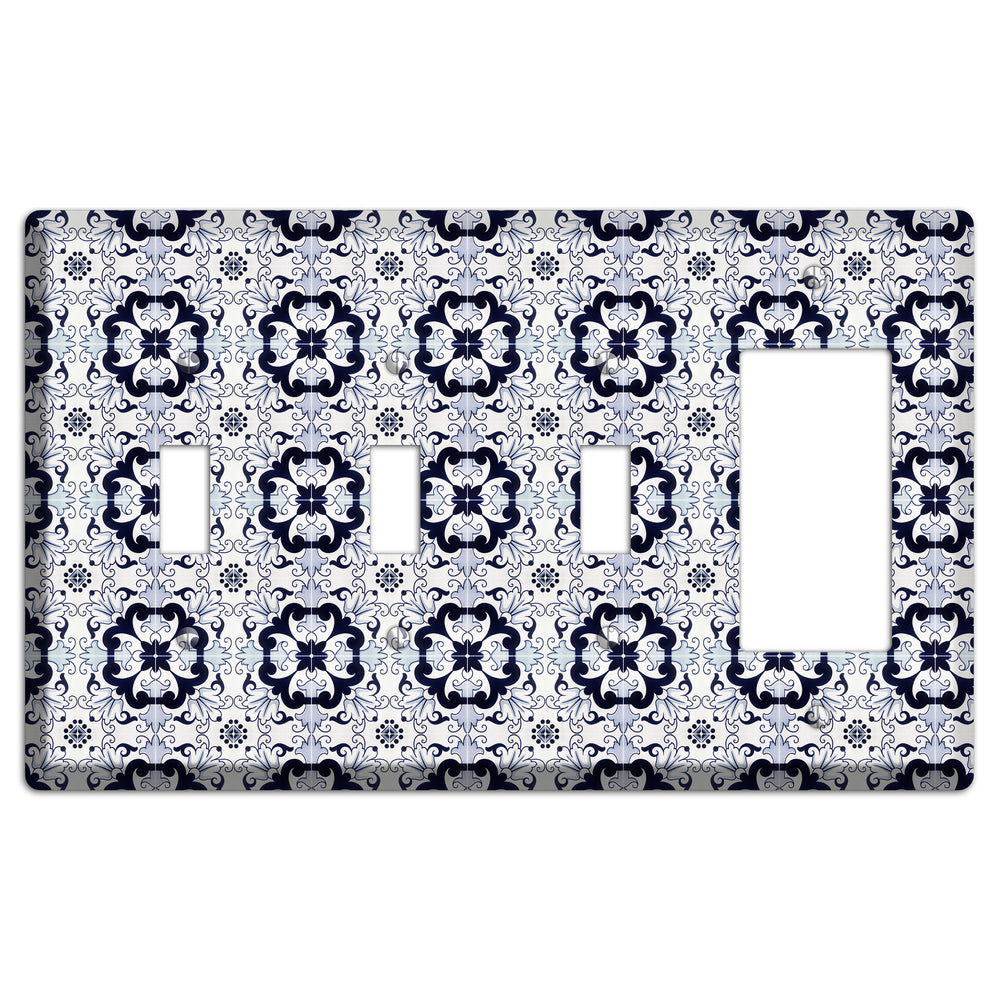 Tavira Tiles 7 3 Toggle / Rocker Wallplate