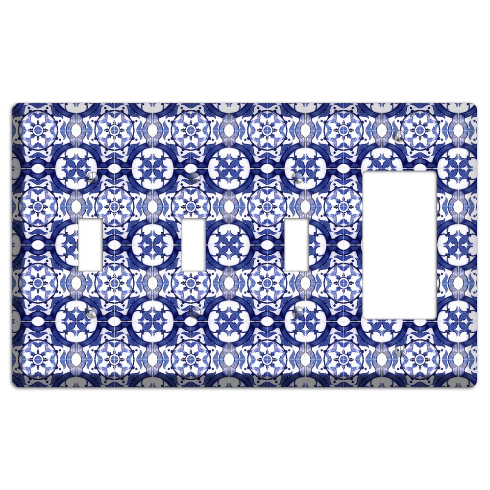 Tavira Tiles 10 3 Toggle / Rocker Wallplate