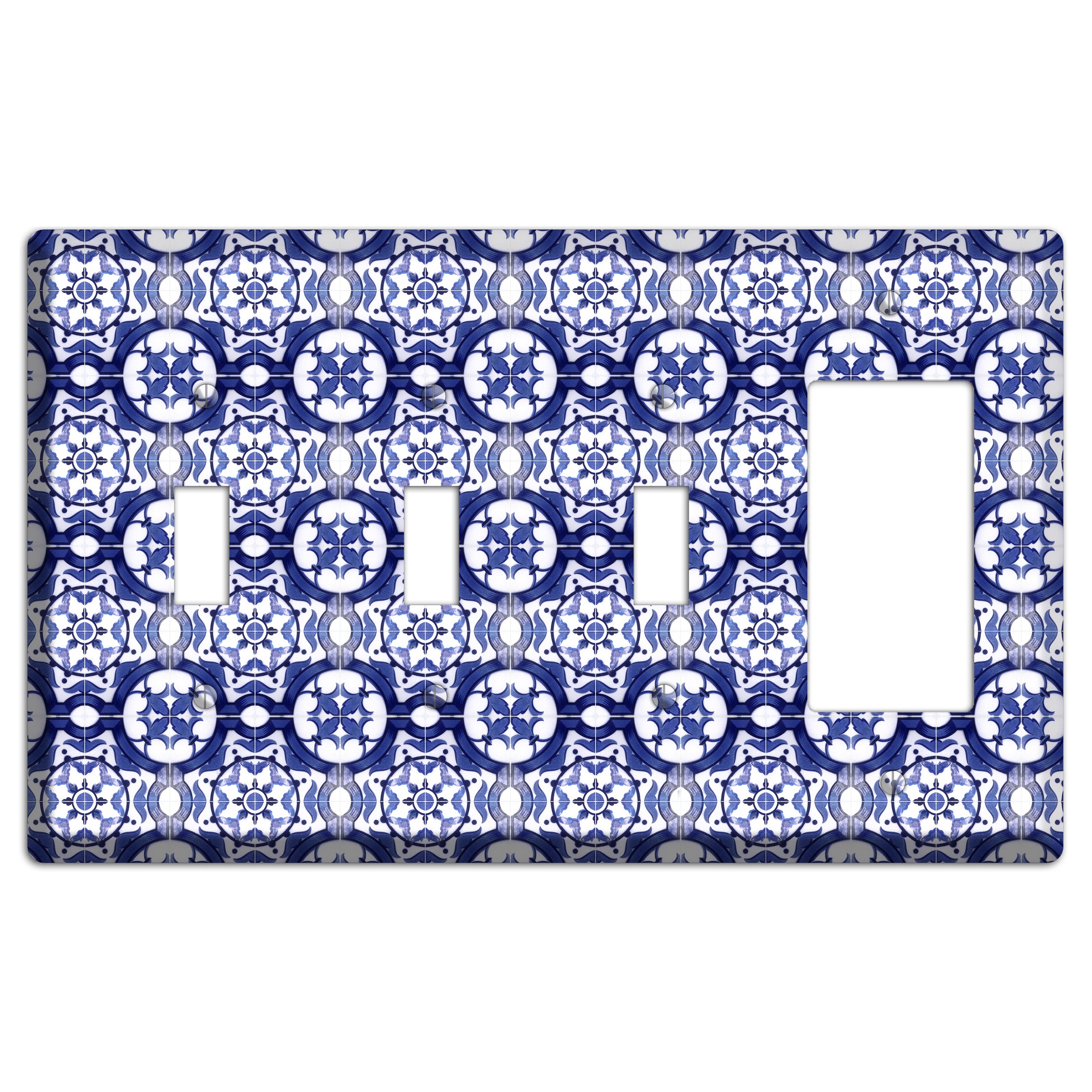 Tavira Tiles 10 3 Toggle / Rocker Wallplate