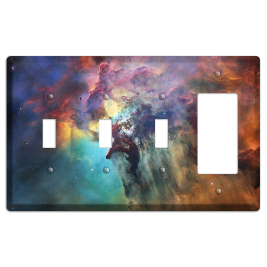 Lagoon Nebula 3 Toggle / Rocker Wallplate