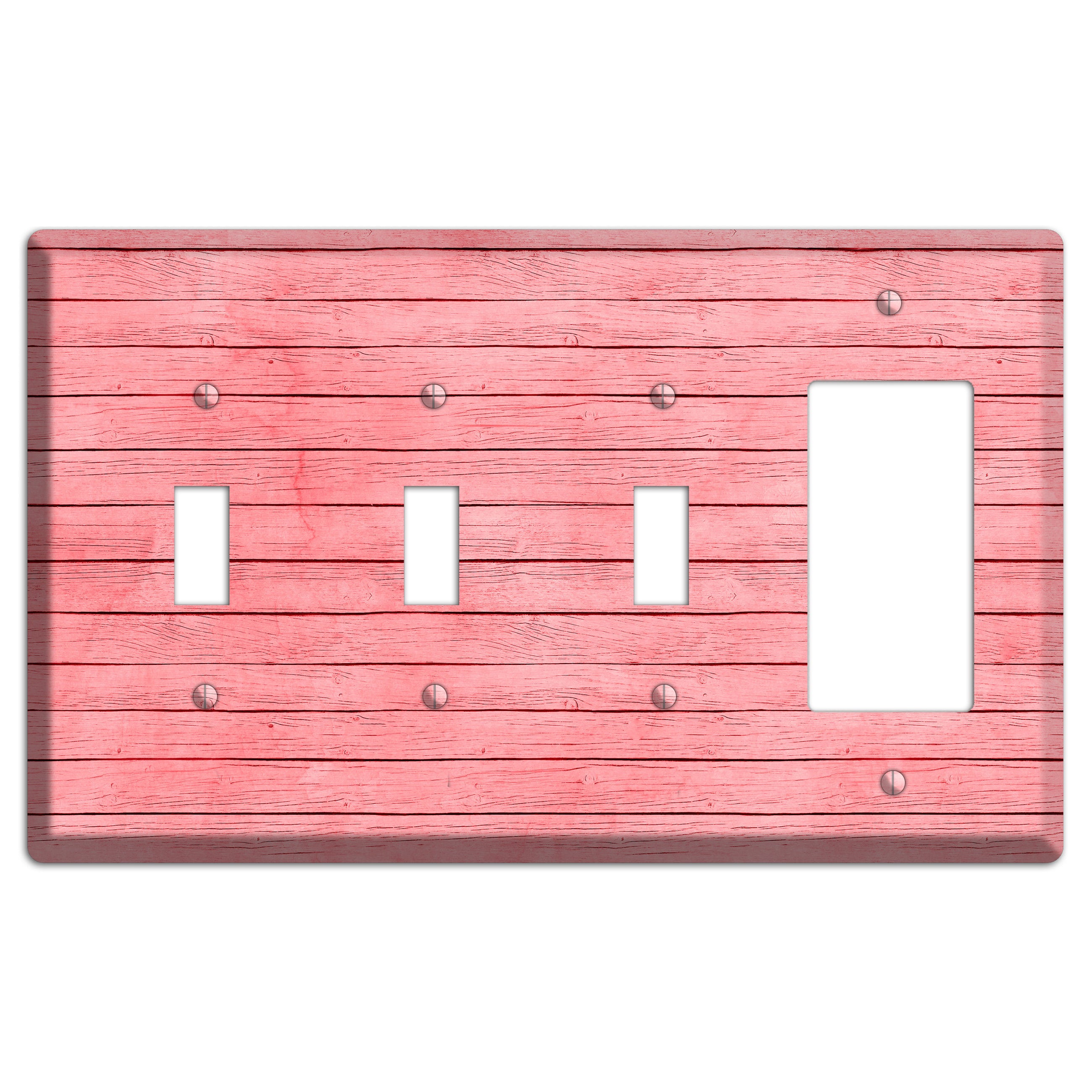 Sea Pink Soft Coral 3 Toggle / Rocker Wallplate
