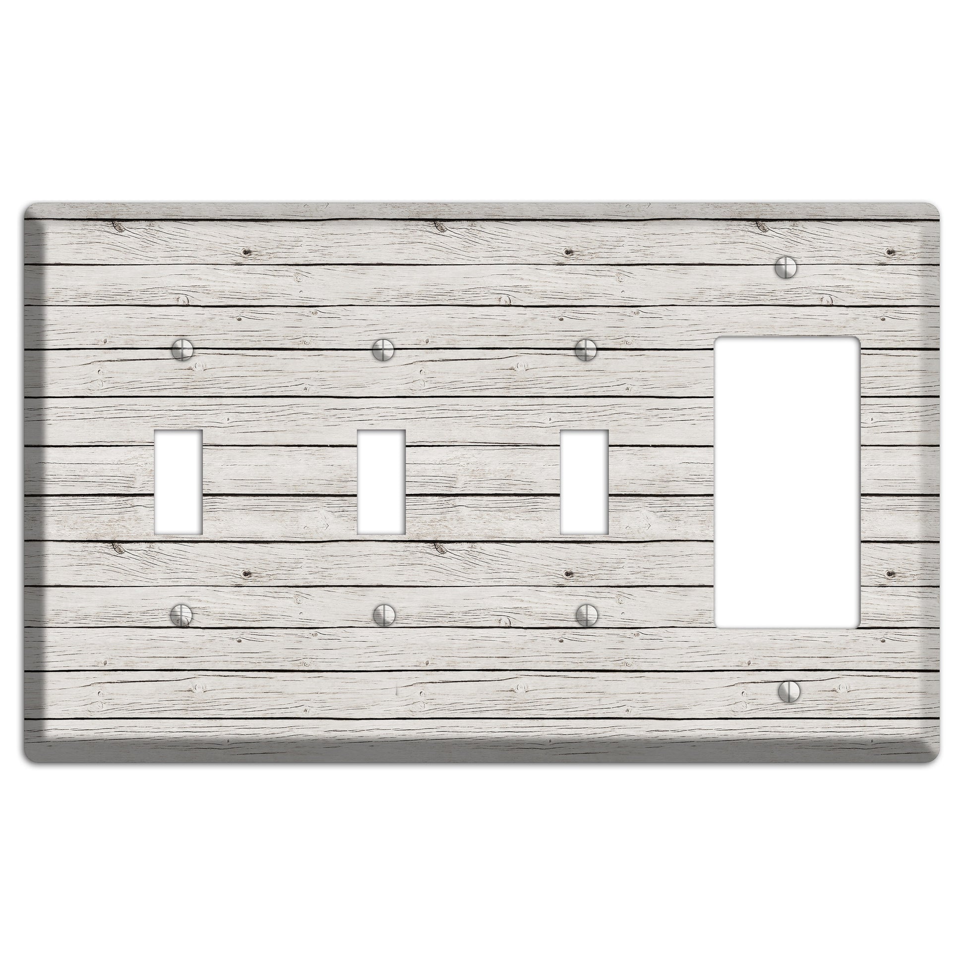 Cloudy Antique 3 Toggle / Rocker Wallplate