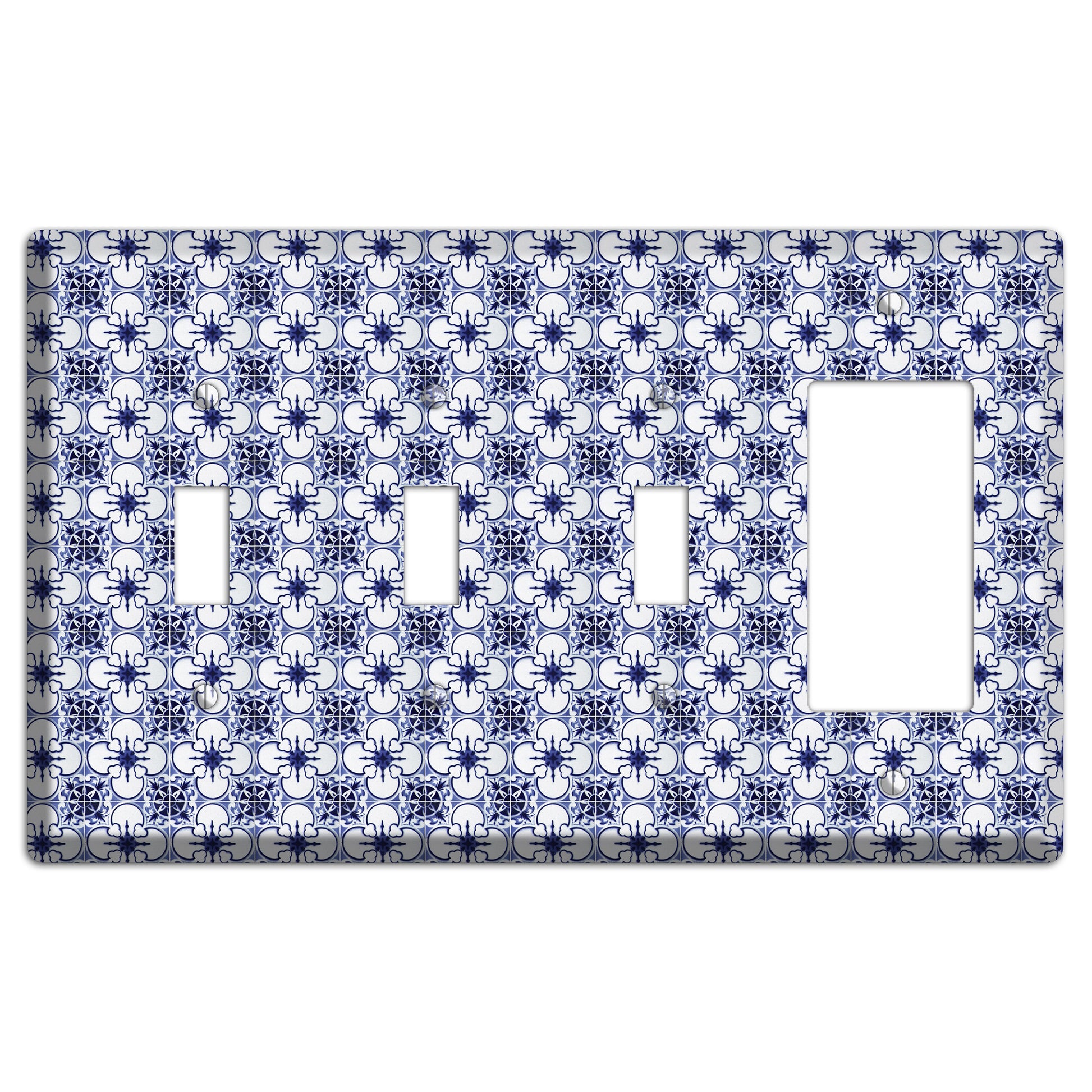 Tavira Tiles 9 3 Toggle / Rocker Wallplate