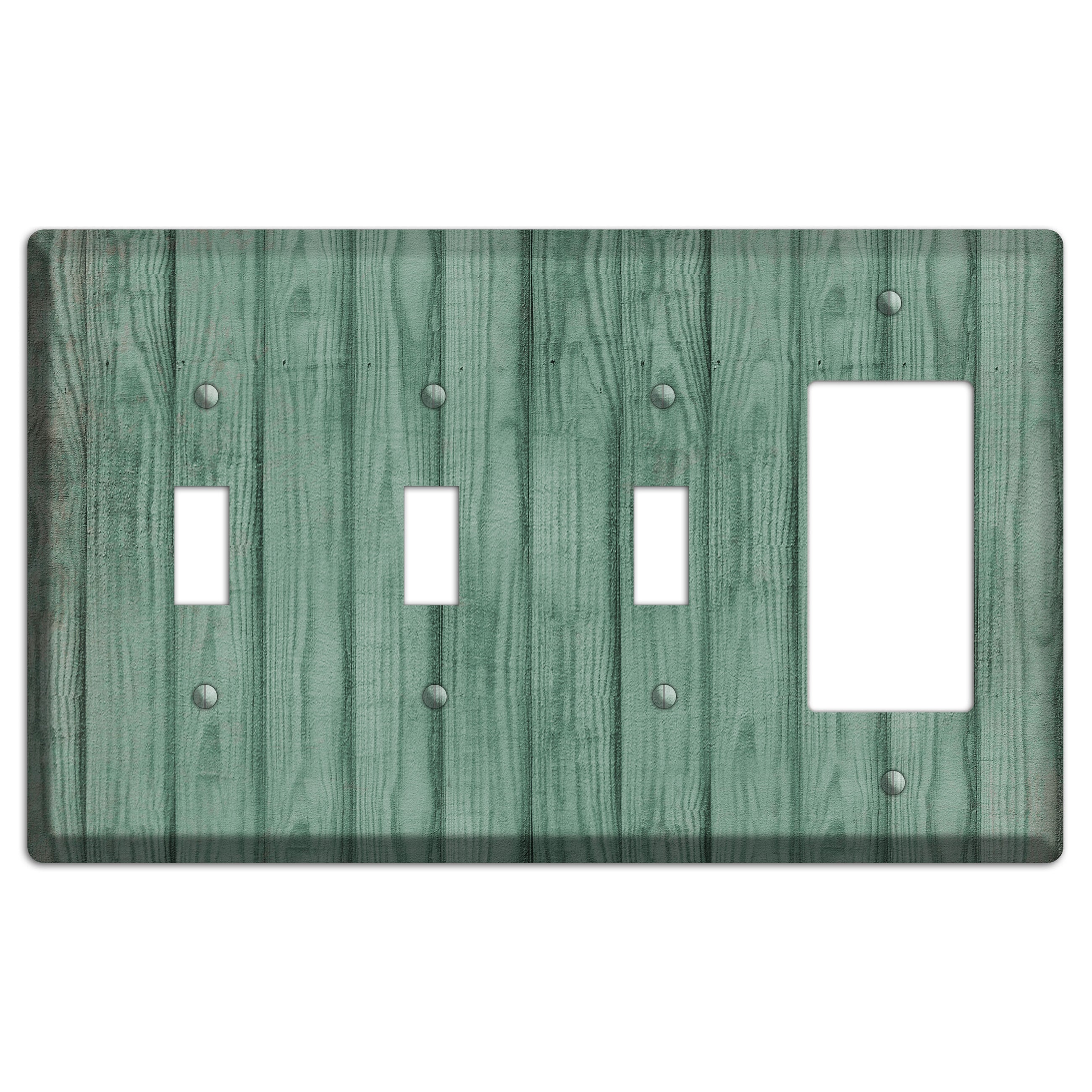 Laurel Weathered Wood 3 Toggle / Rocker Wallplate