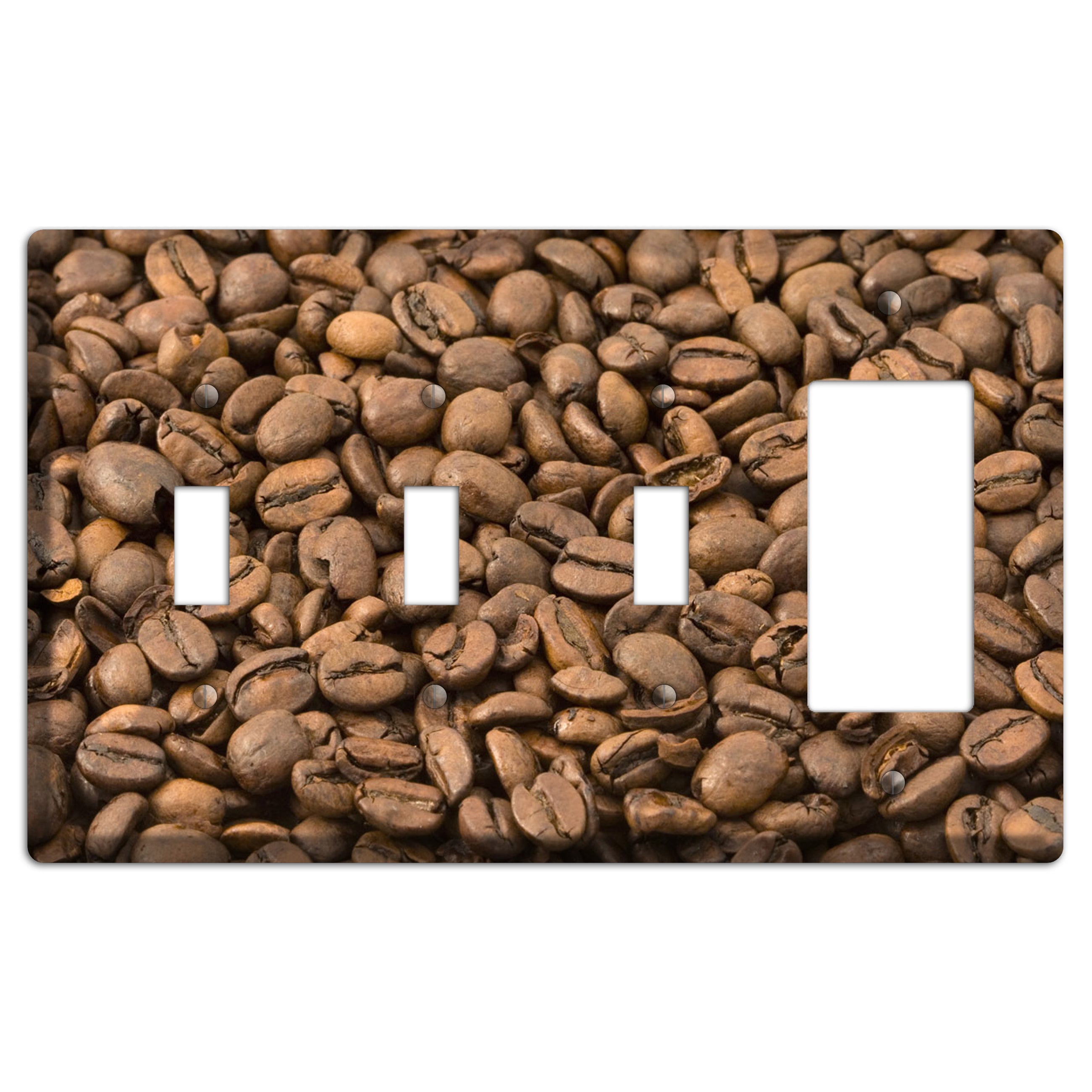 Coffee 3 Toggle / Rocker Wallplate
