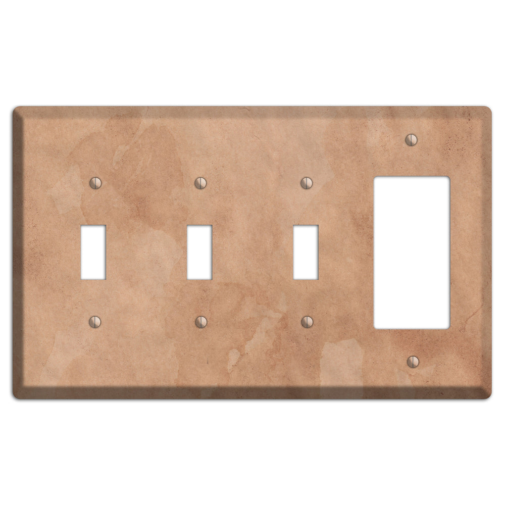 Aged Paper 3 3 Toggle / Rocker Wallplate