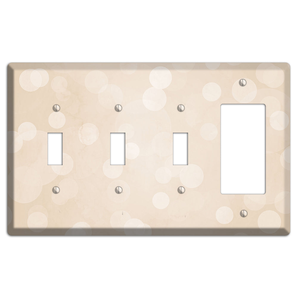 Parchment Neutral Texture 3 Toggle / Rocker Wallplate