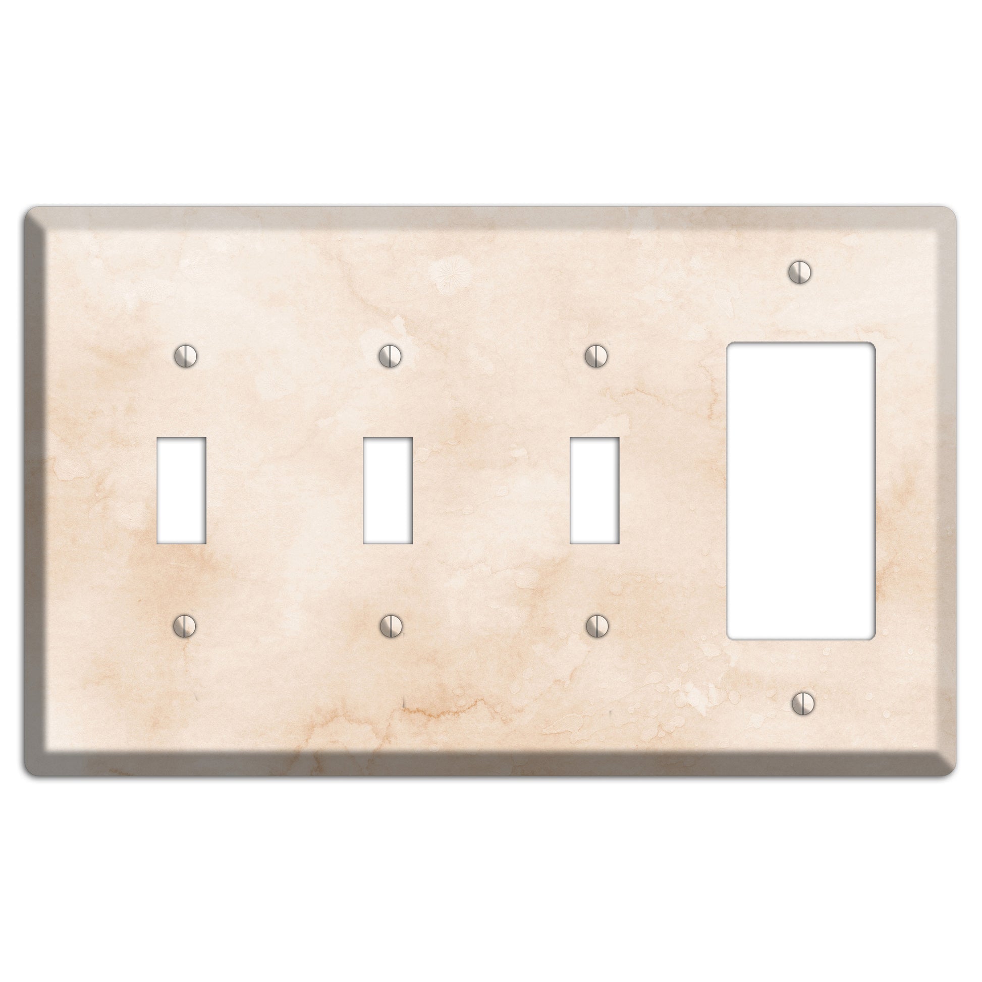 Janna Neutral Texture 3 Toggle / Rocker Wallplate