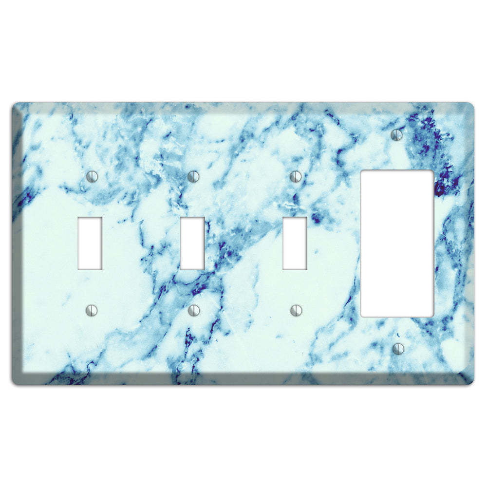 Polar Marble 3 Toggle / Rocker Wallplate