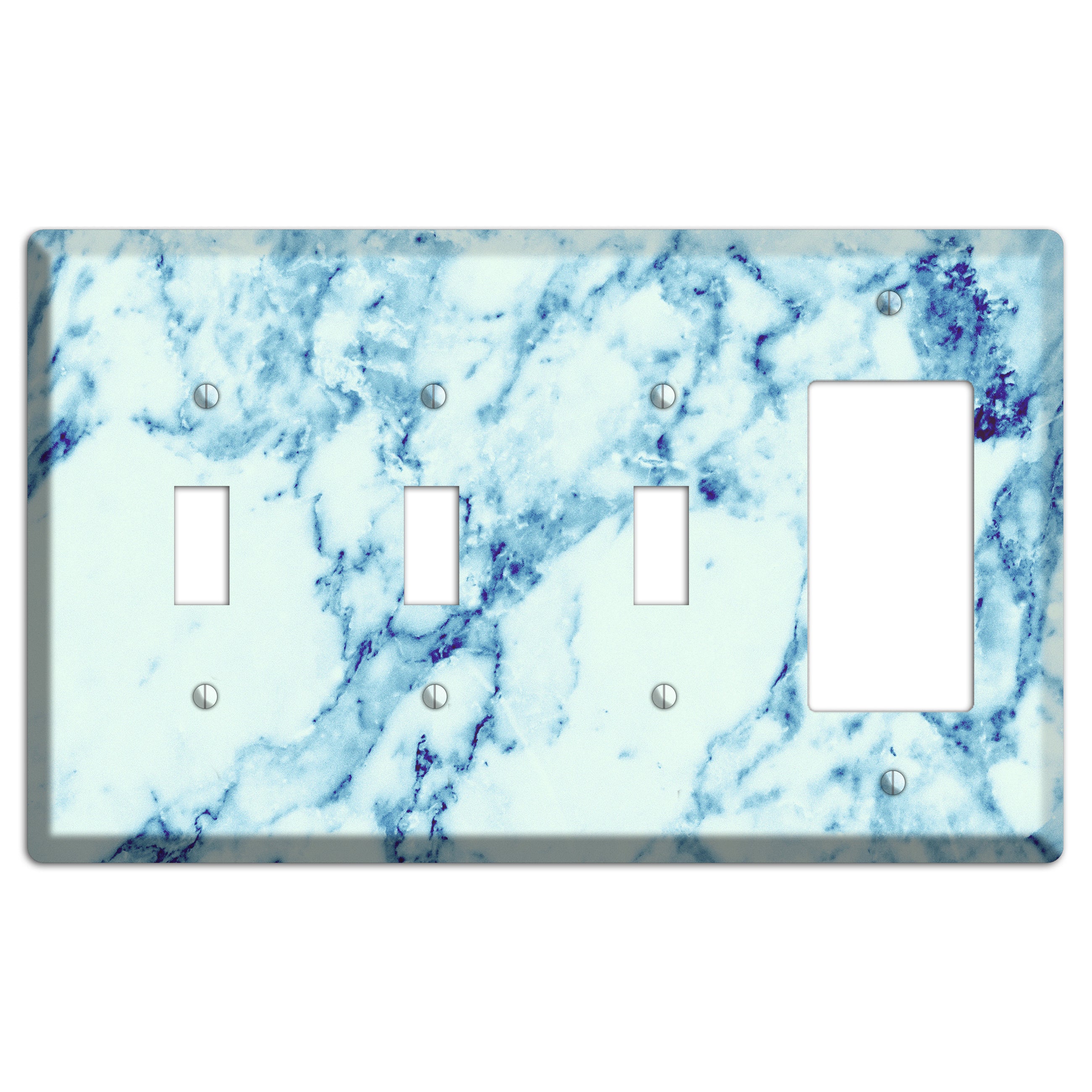 Polar Marble 3 Toggle / Rocker Wallplate
