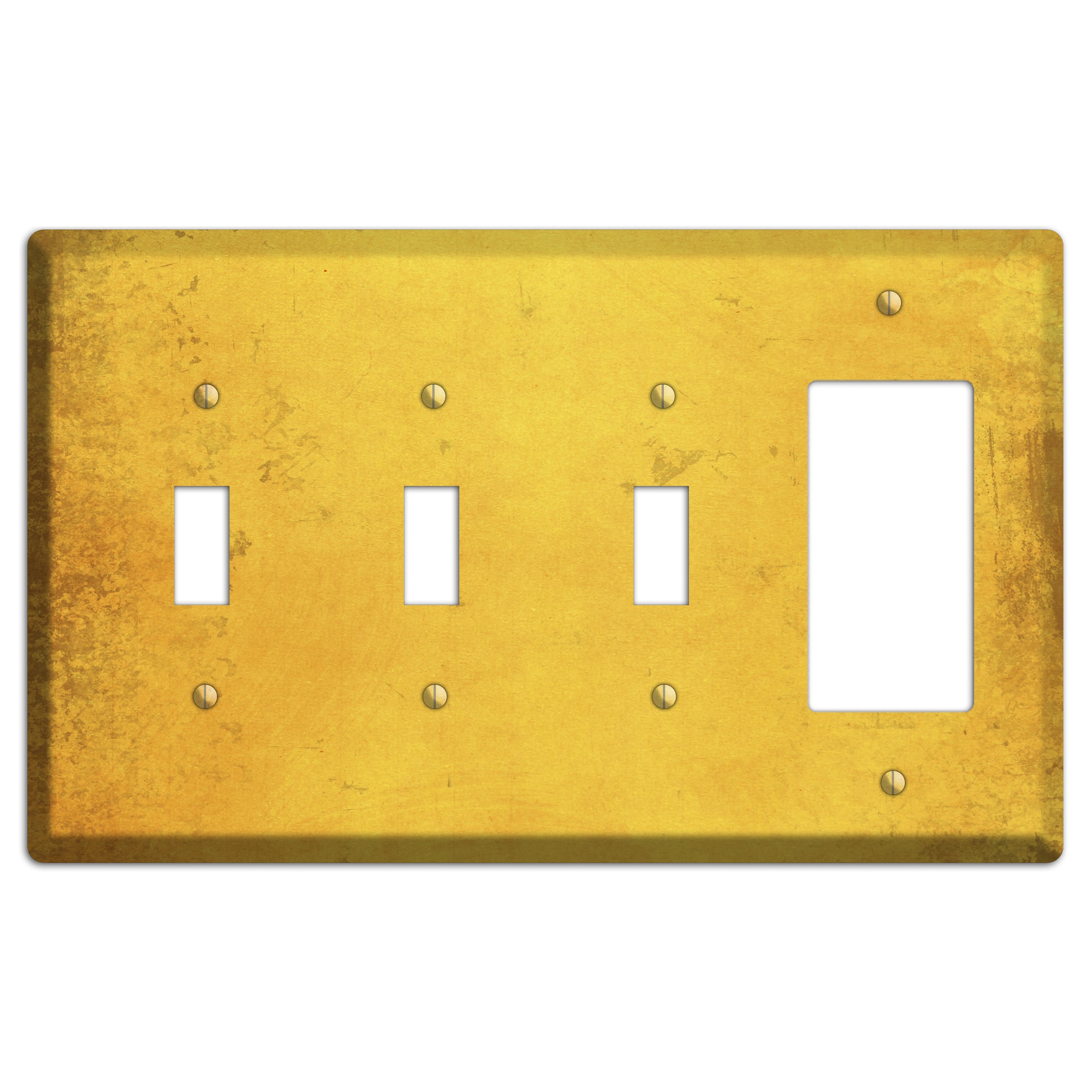 Abbey Vintage Grunge 3 Toggle / Rocker Wallplate