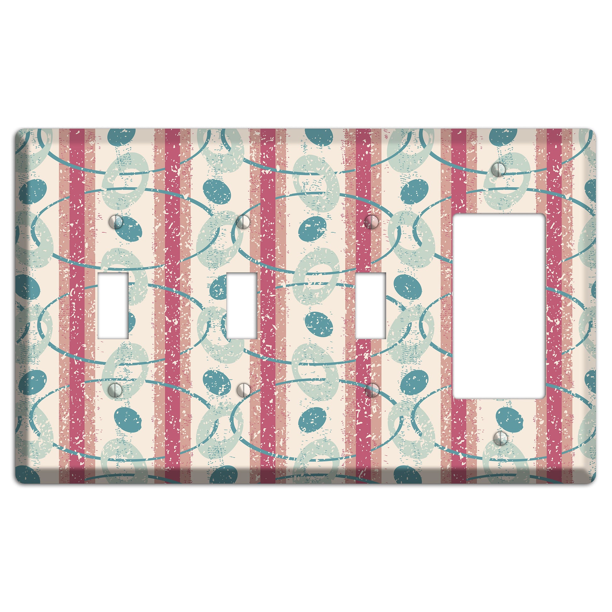 Bubble Gum 3 Toggle / Rocker Wallplate