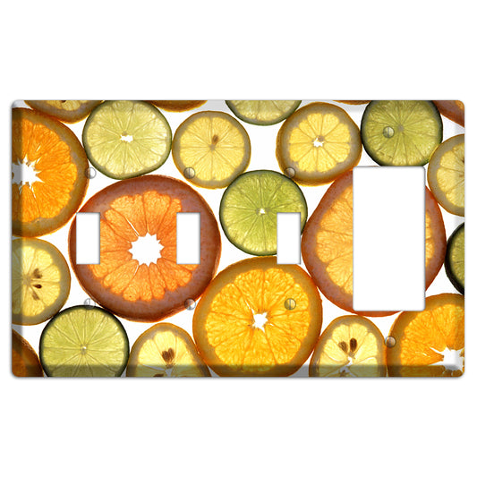 Fruit 3 Toggle / Rocker Wallplate