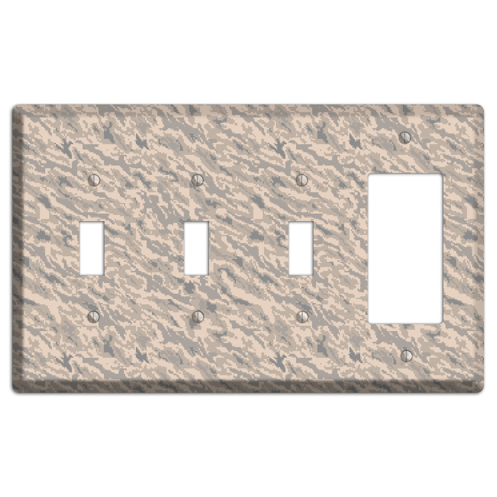 UCAF Tiger Stripe 2 Camo 3 Toggle / Rocker Wallplate