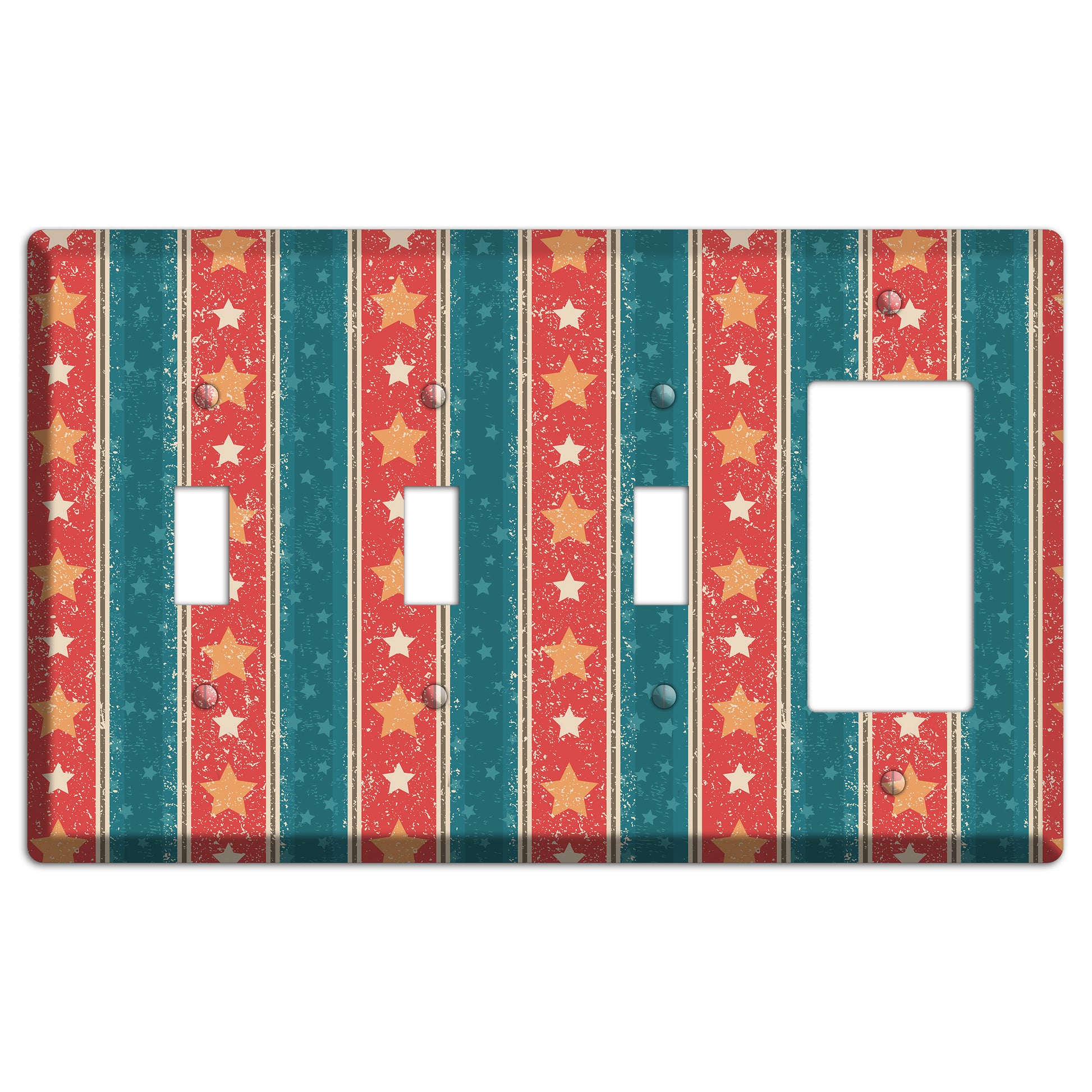 American Dream 3 Toggle / Rocker Wallplate