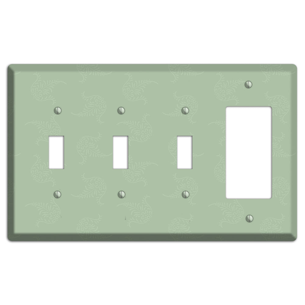 Sage Cartouche 3 Toggle / Rocker Wallplate