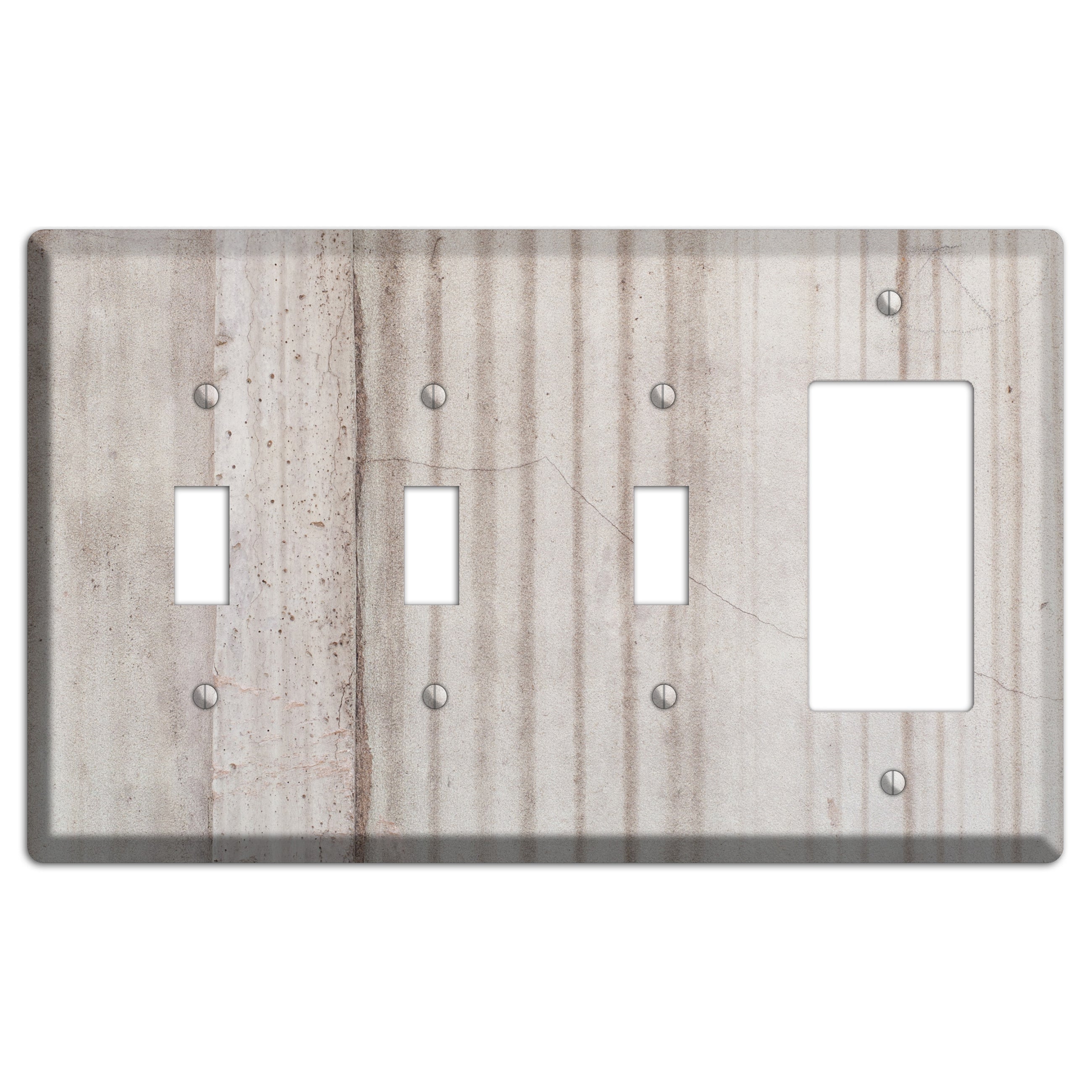 Old Concrete 5 3 Toggle / Rocker Wallplate